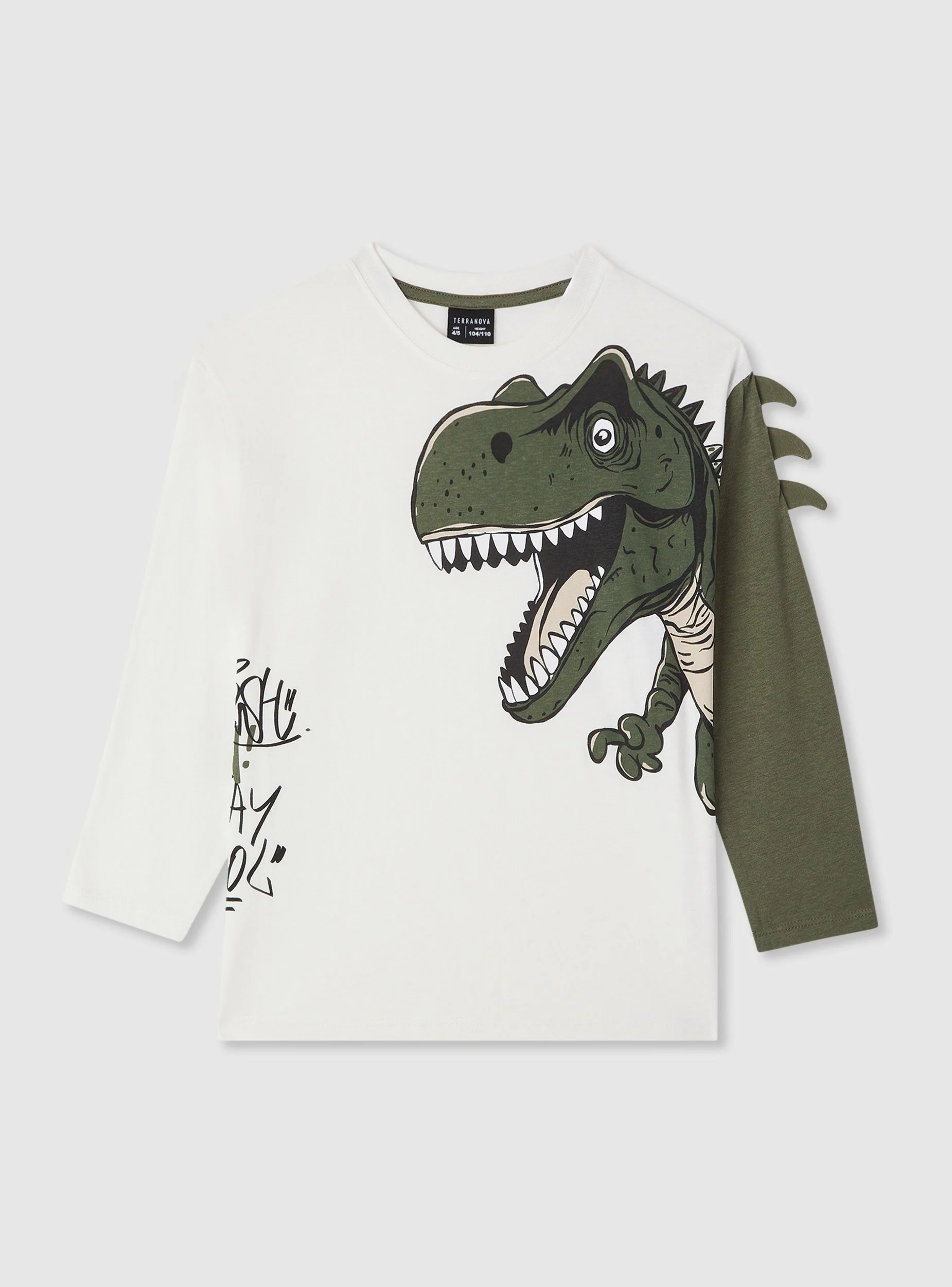 T-shirt con stampa dinosauro - Image 4