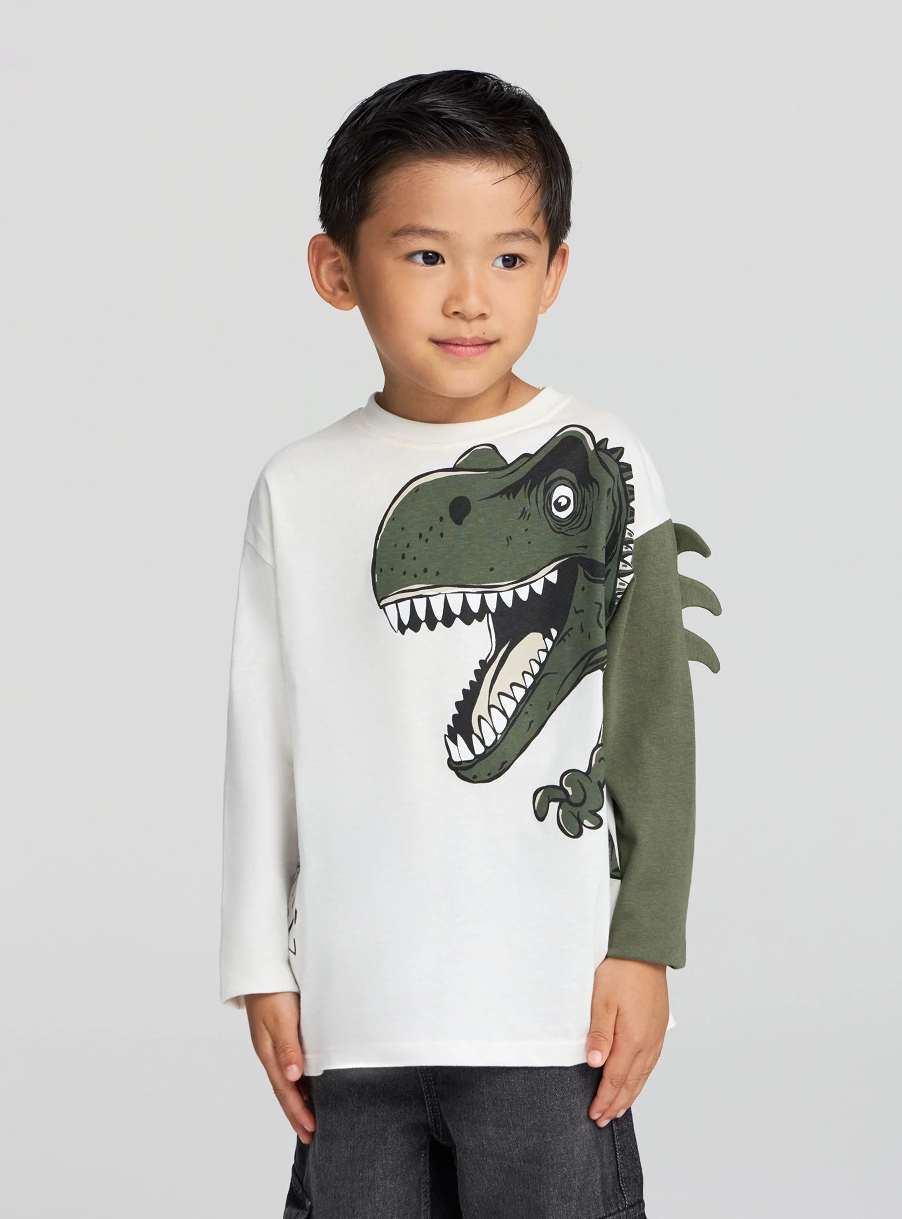 T-shirt con stampa dinosauro - Image 7