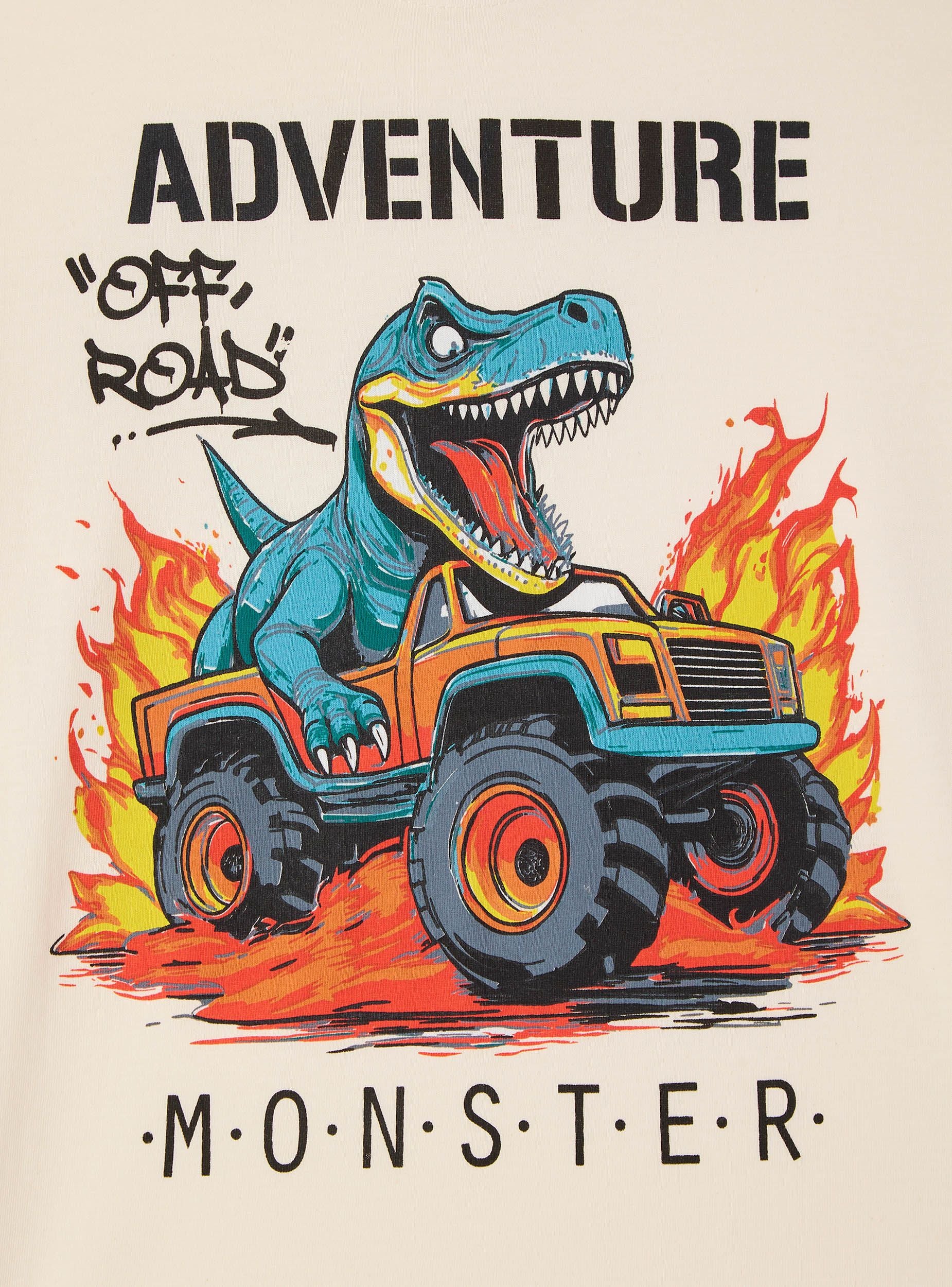 T-shirt con stampa dinosauro - Image 4