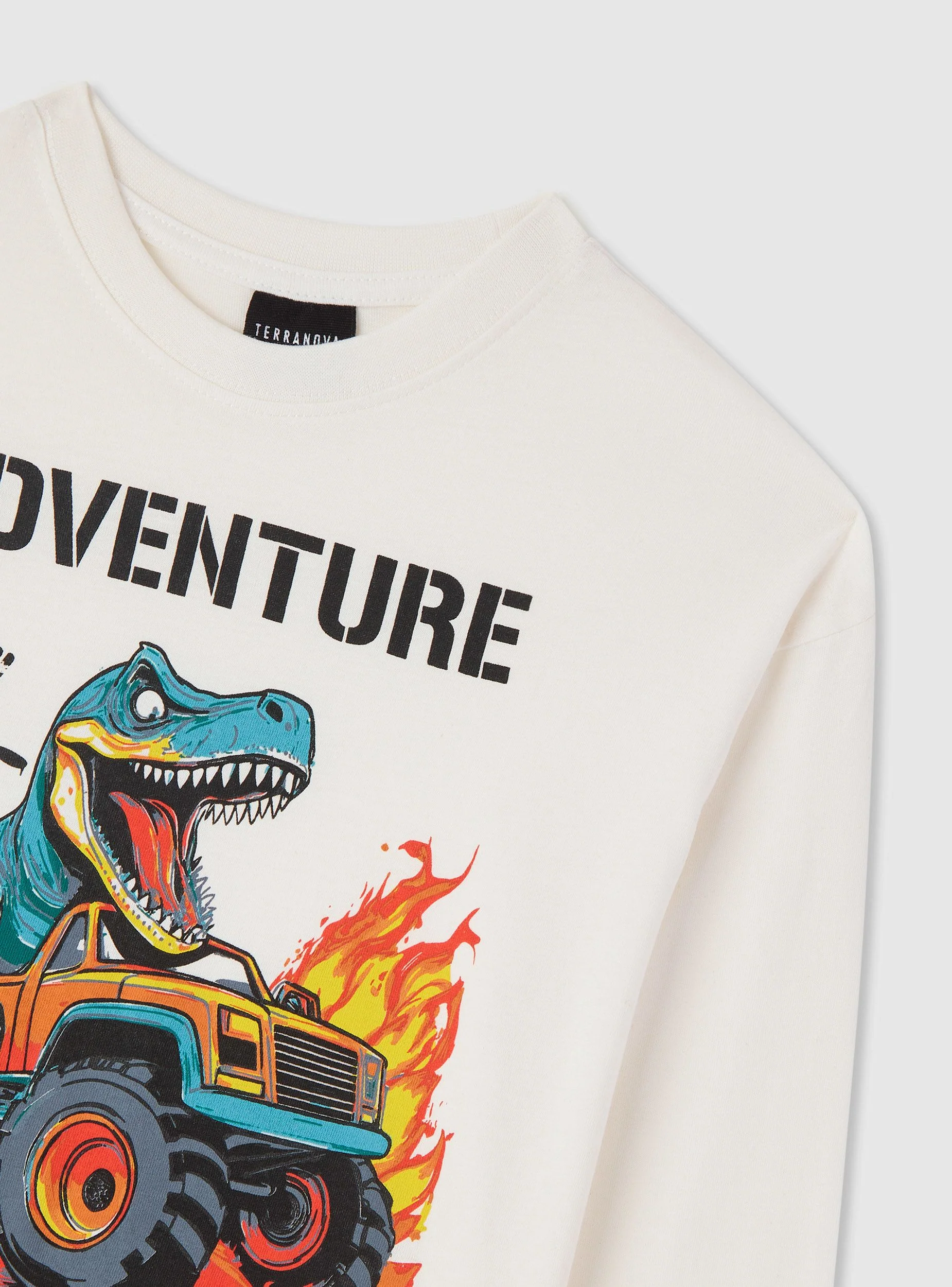 T-shirt con stampa dinosauro - Image 5