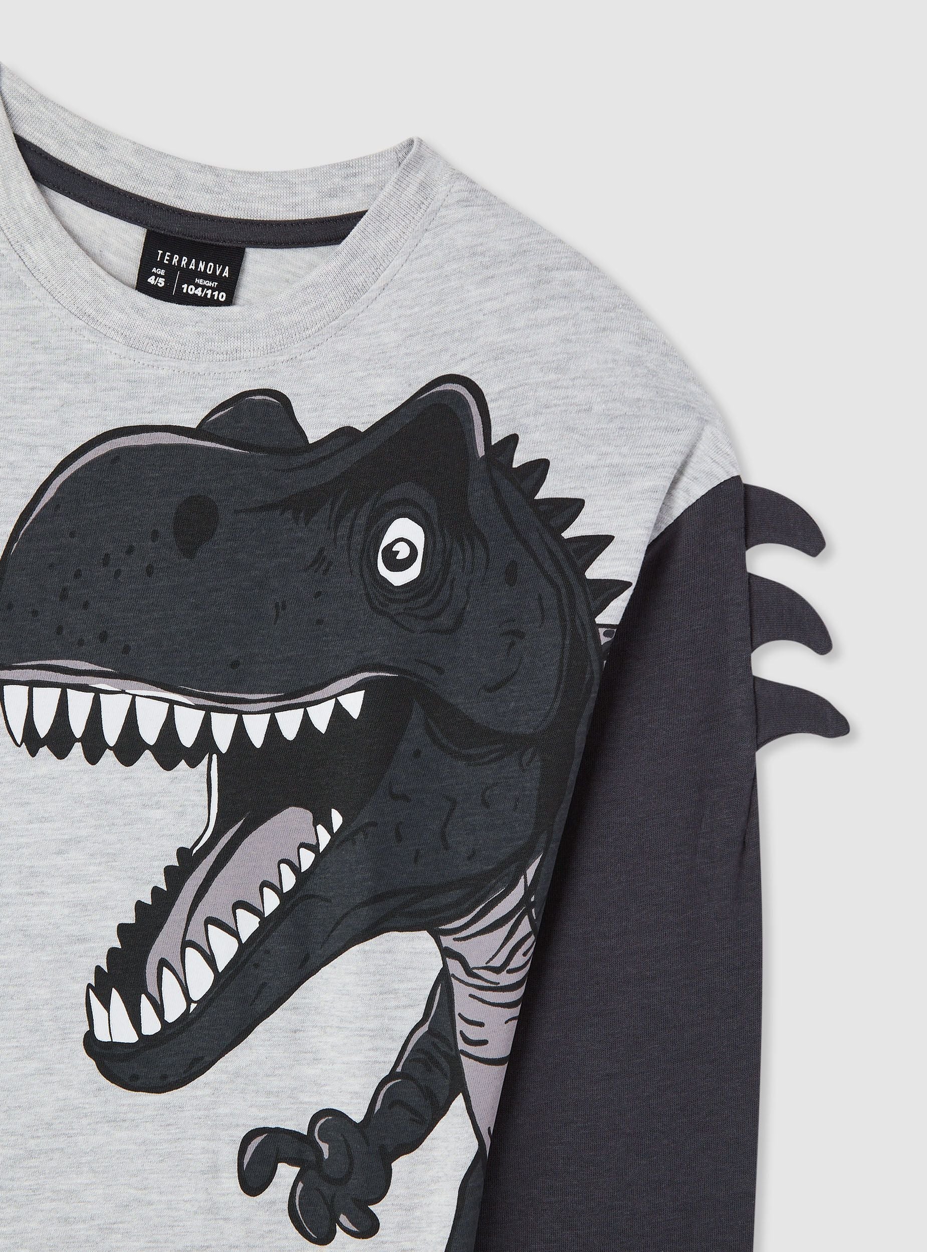 T-shirt con stampa dinosauro - Image 4