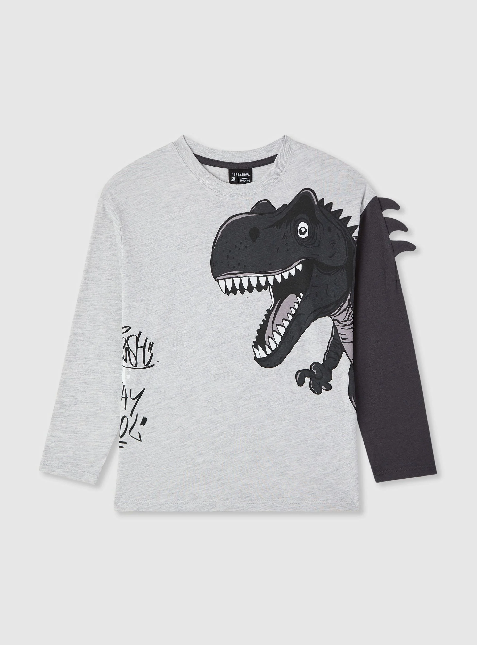 T-shirt con stampa dinosauro - Image 5