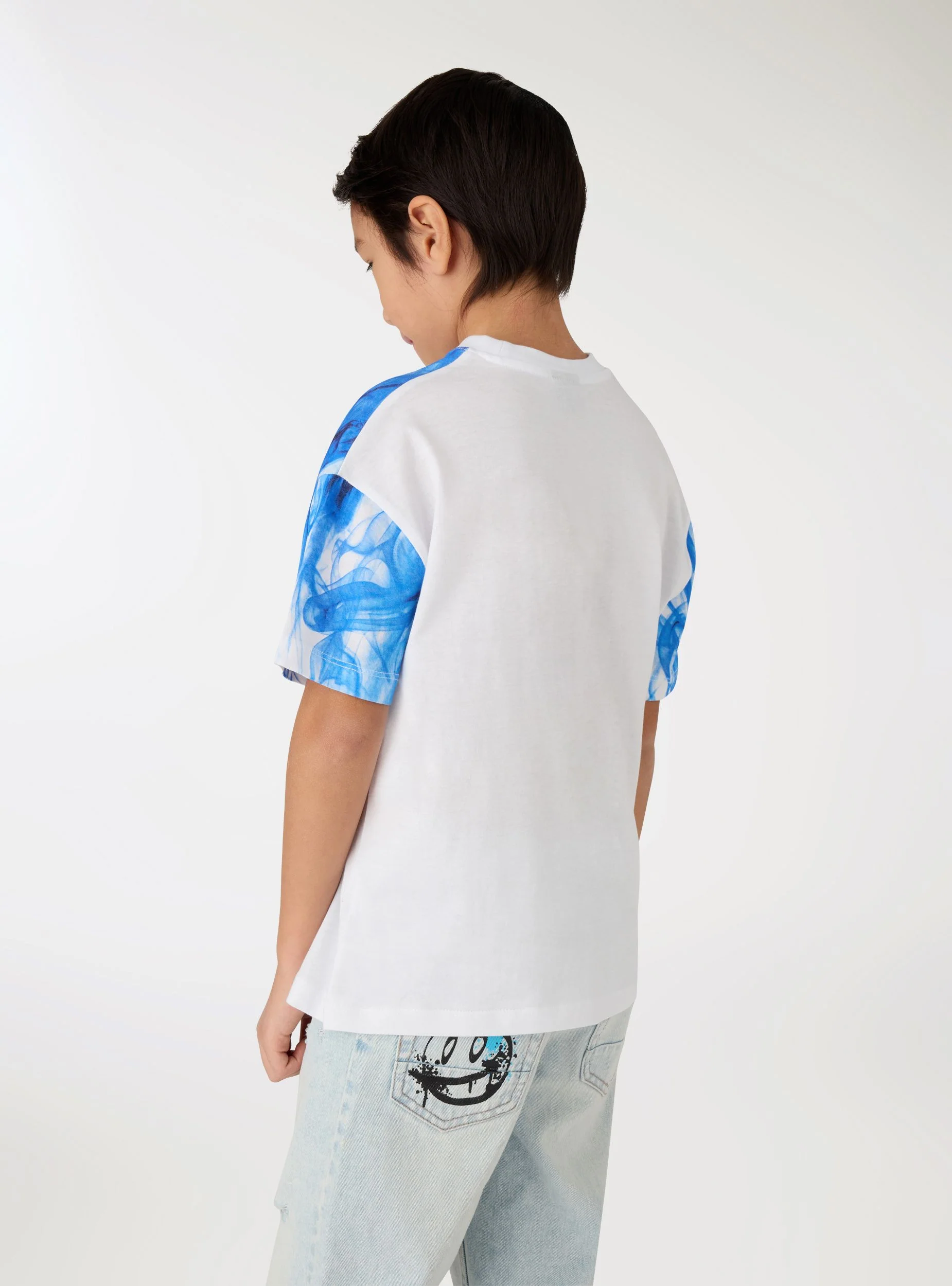 T-shirt con stampa effetto fumo - Image 2
