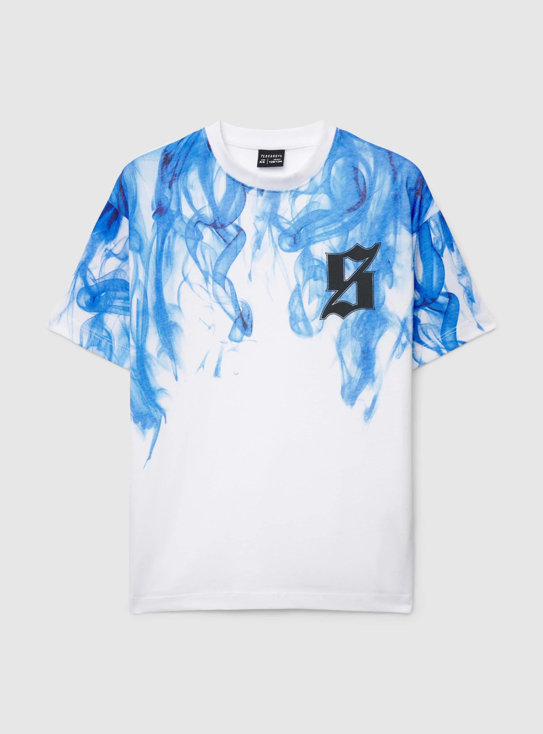 T-shirt con stampa effetto fumo - Image 4