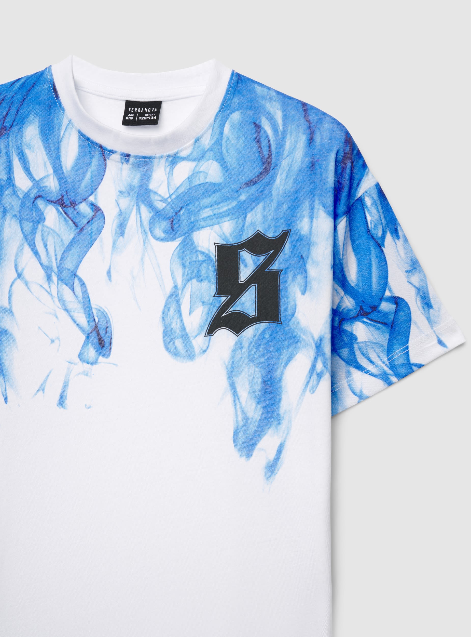 T-shirt con stampa effetto fumo - Image 6
