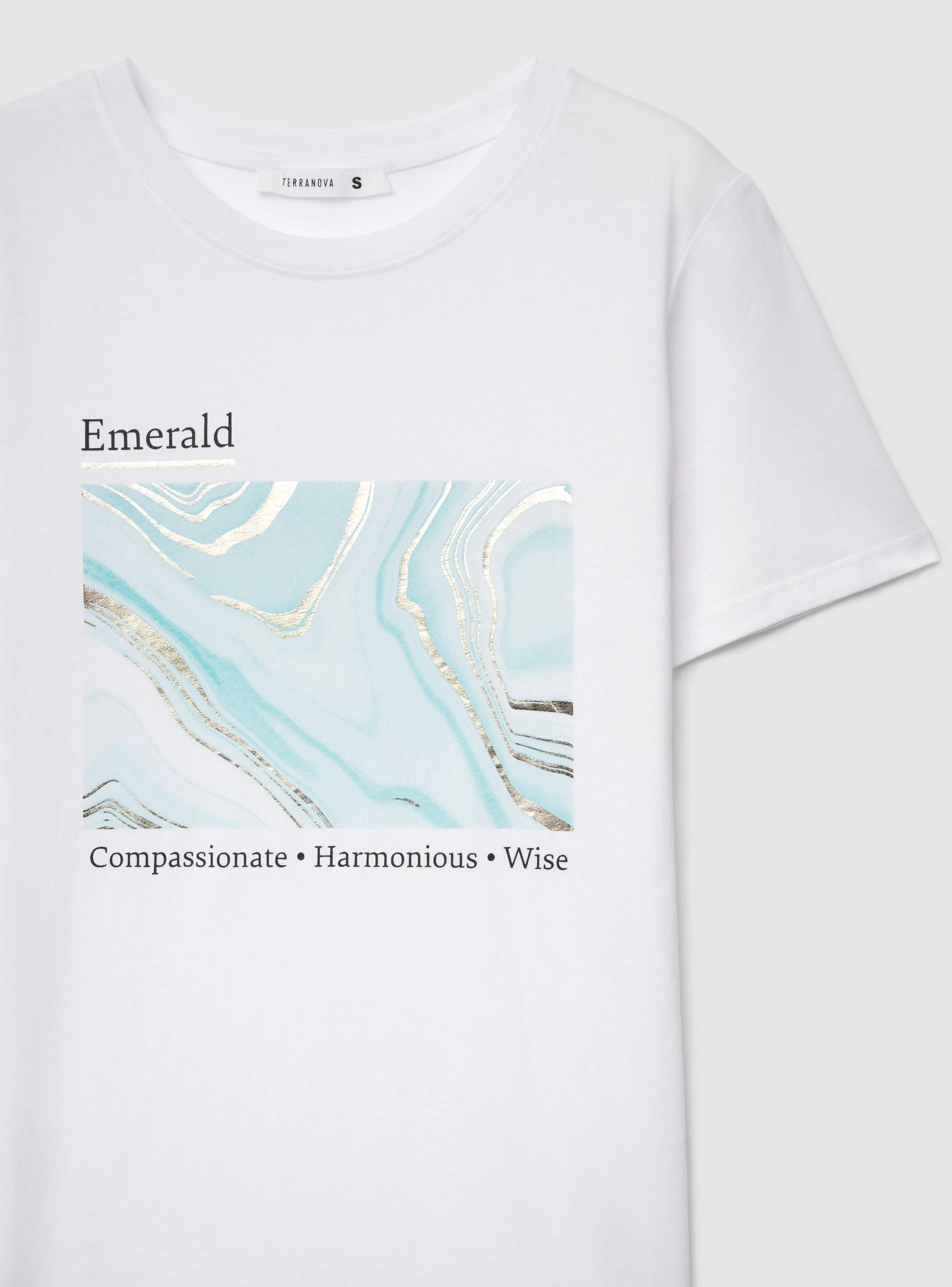 T-shirt con stampa effetto laminata - Image 7