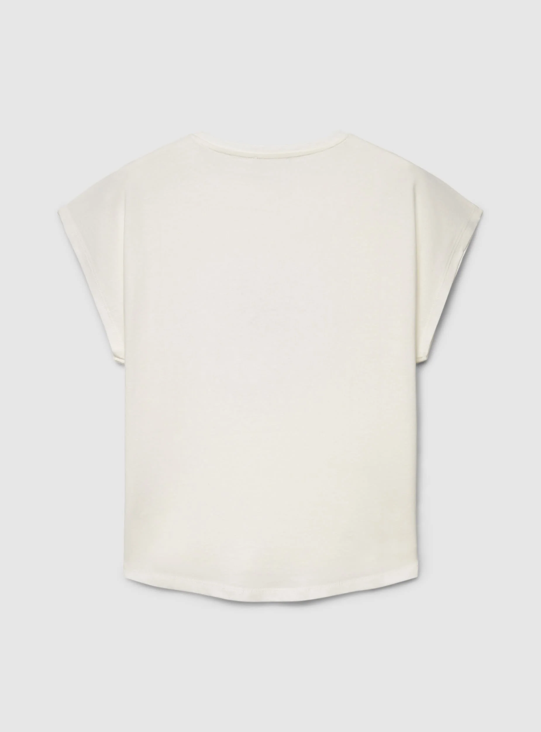 T-shirt con stampa fiori e paillettes - Image 6