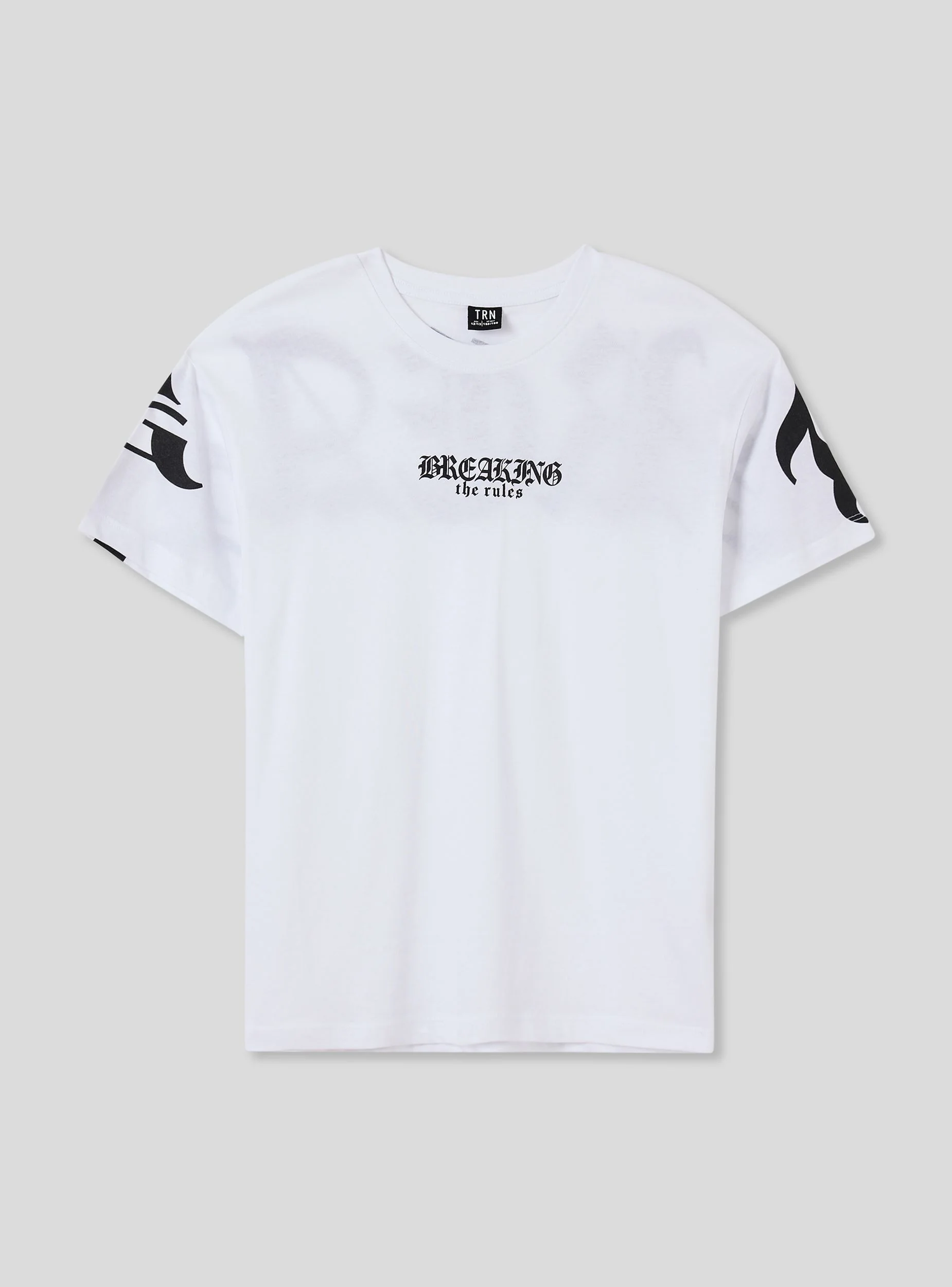 T-shirt con stampa gotica fronte/retro - Image 4
