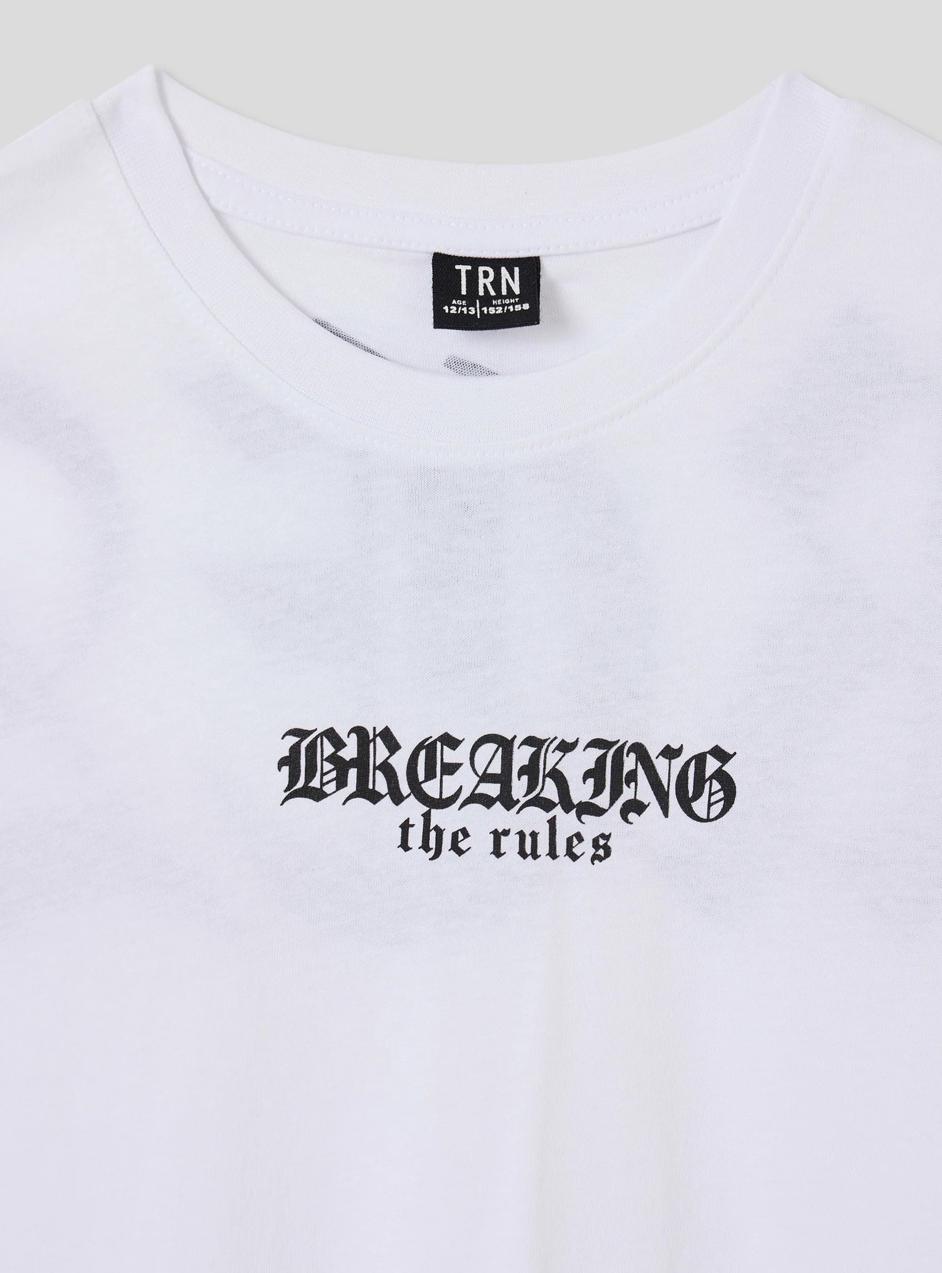 T-shirt con stampa gotica fronte/retro - Image 6
