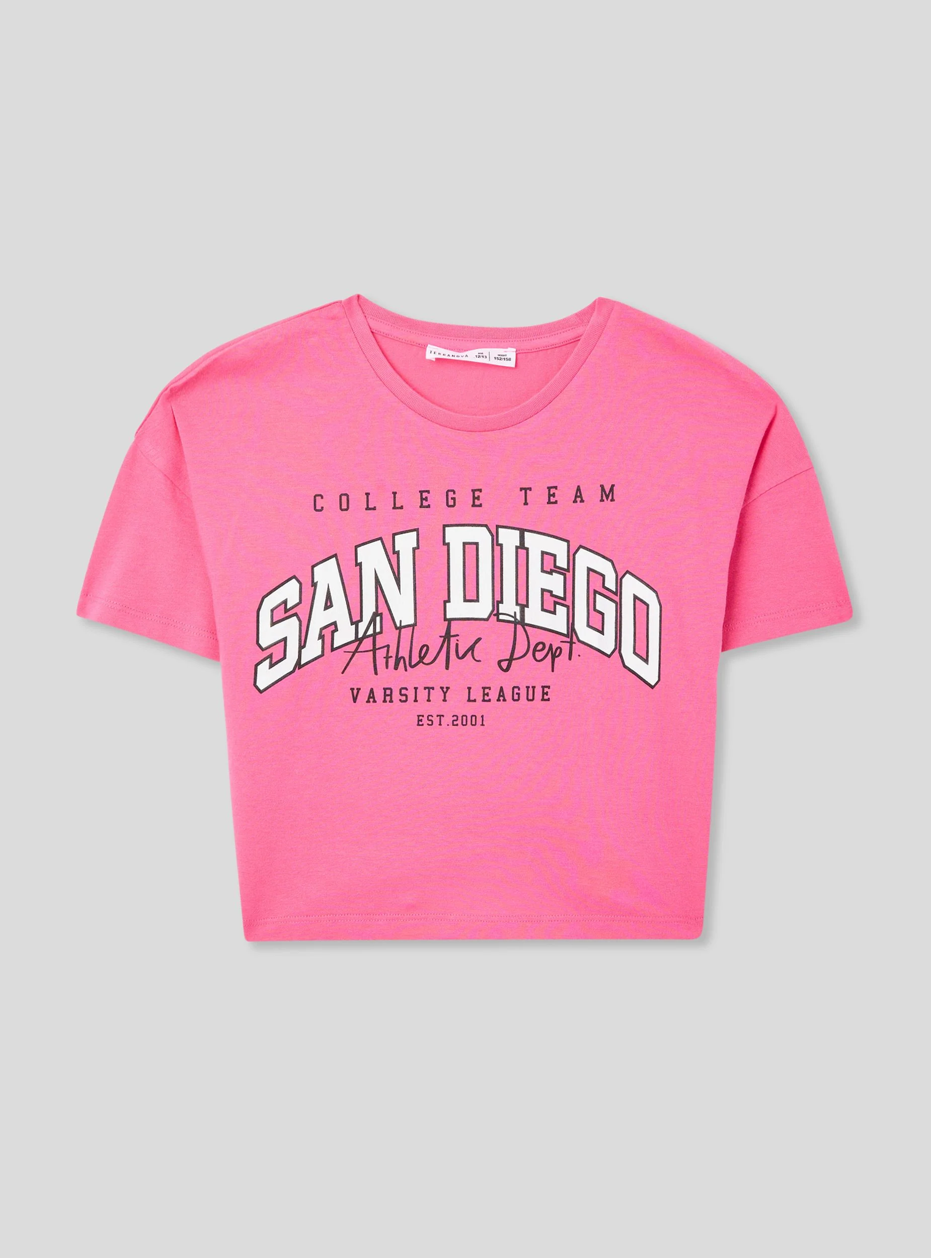 T-shirt con stampa in stile college - Image 6