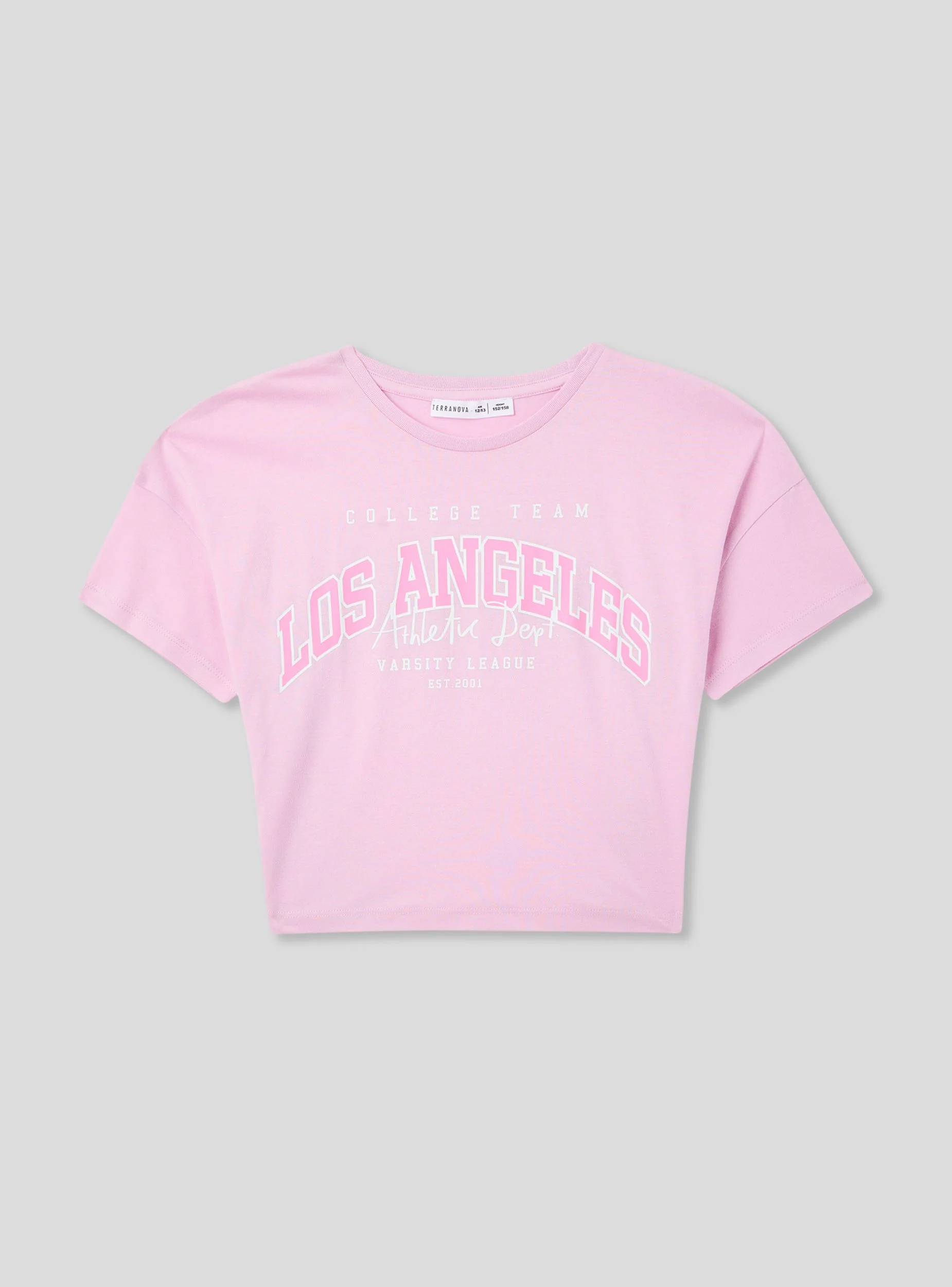 T-shirt con stampa in stile college - Image 4