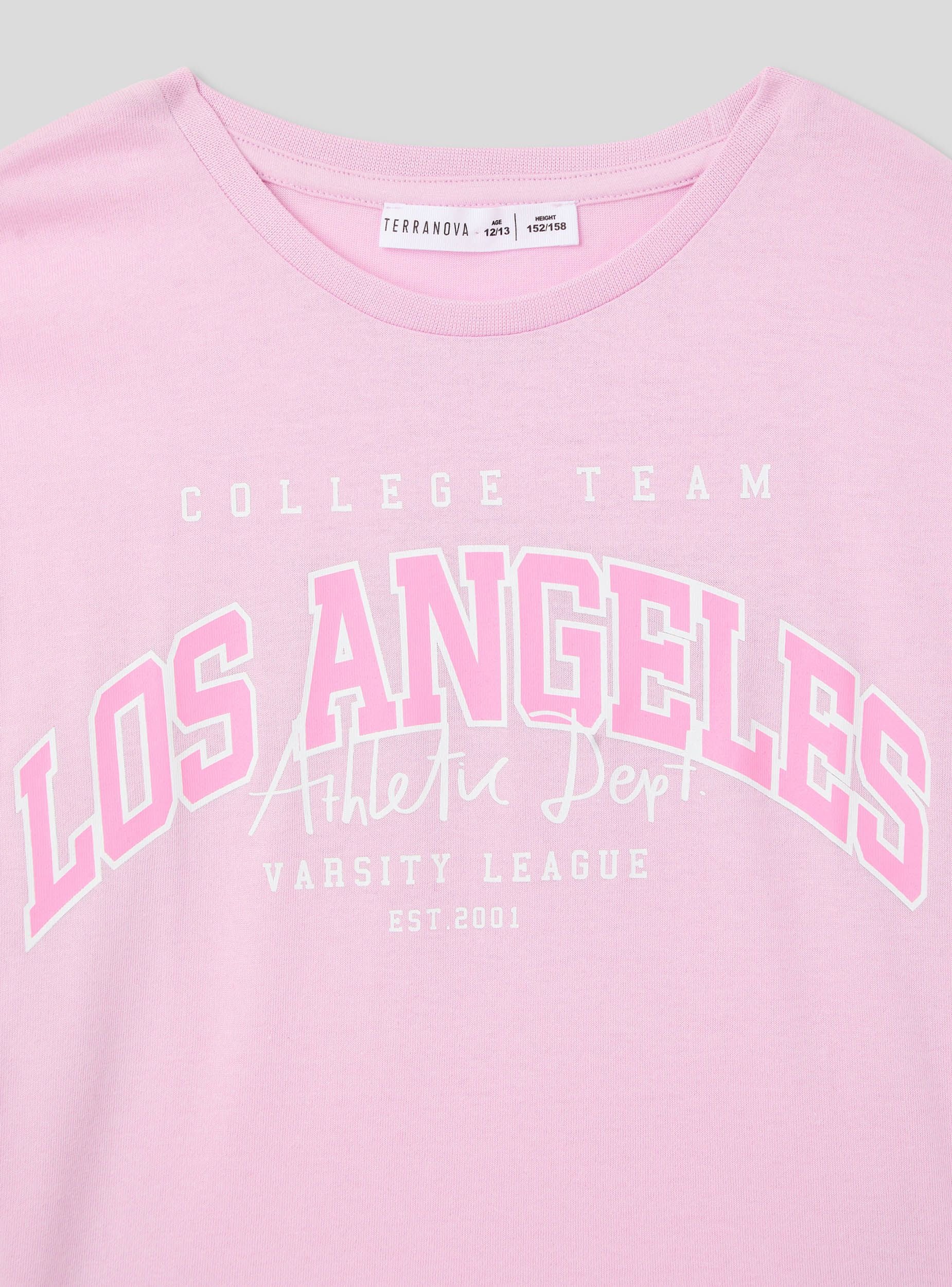 T-shirt con stampa in stile college - Image 6