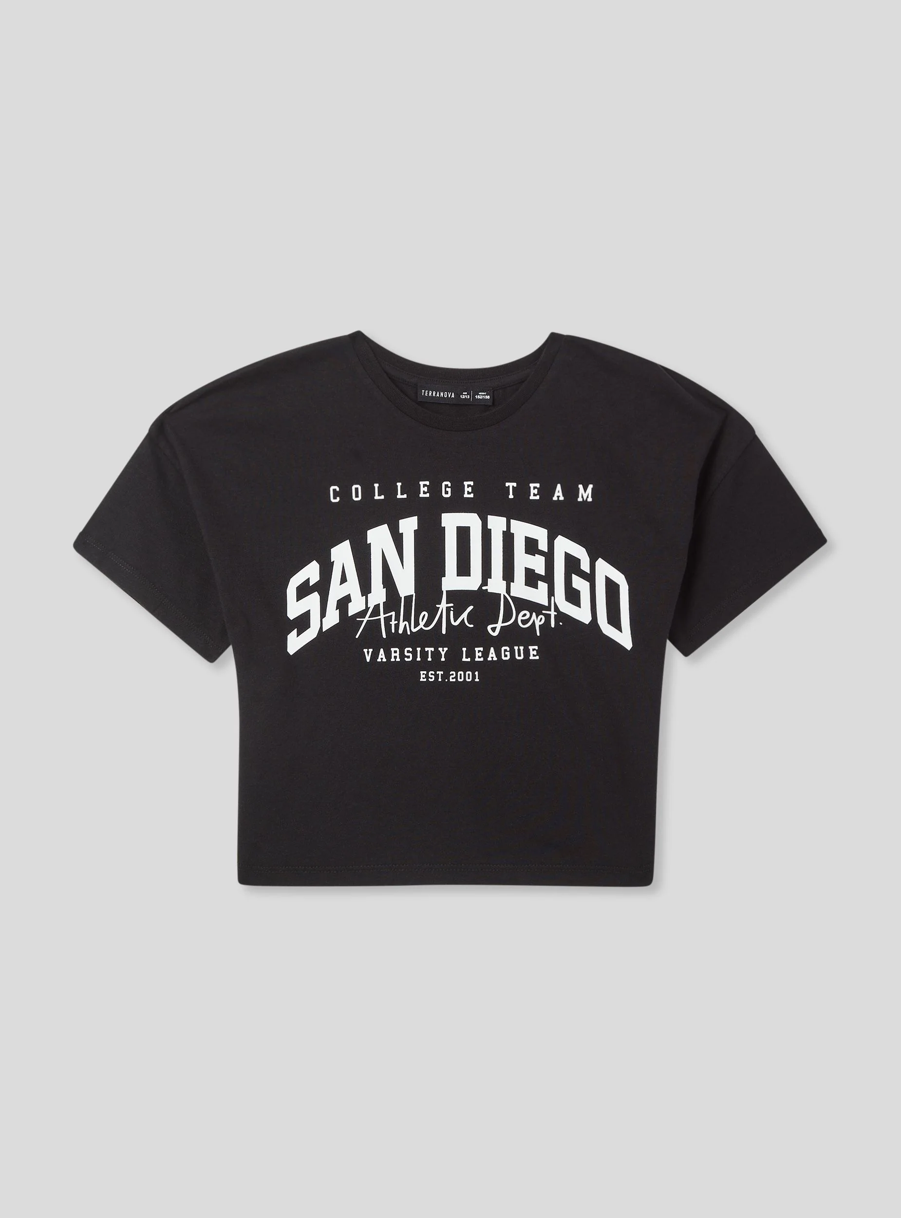 T-shirt con stampa in stile college - Image 6