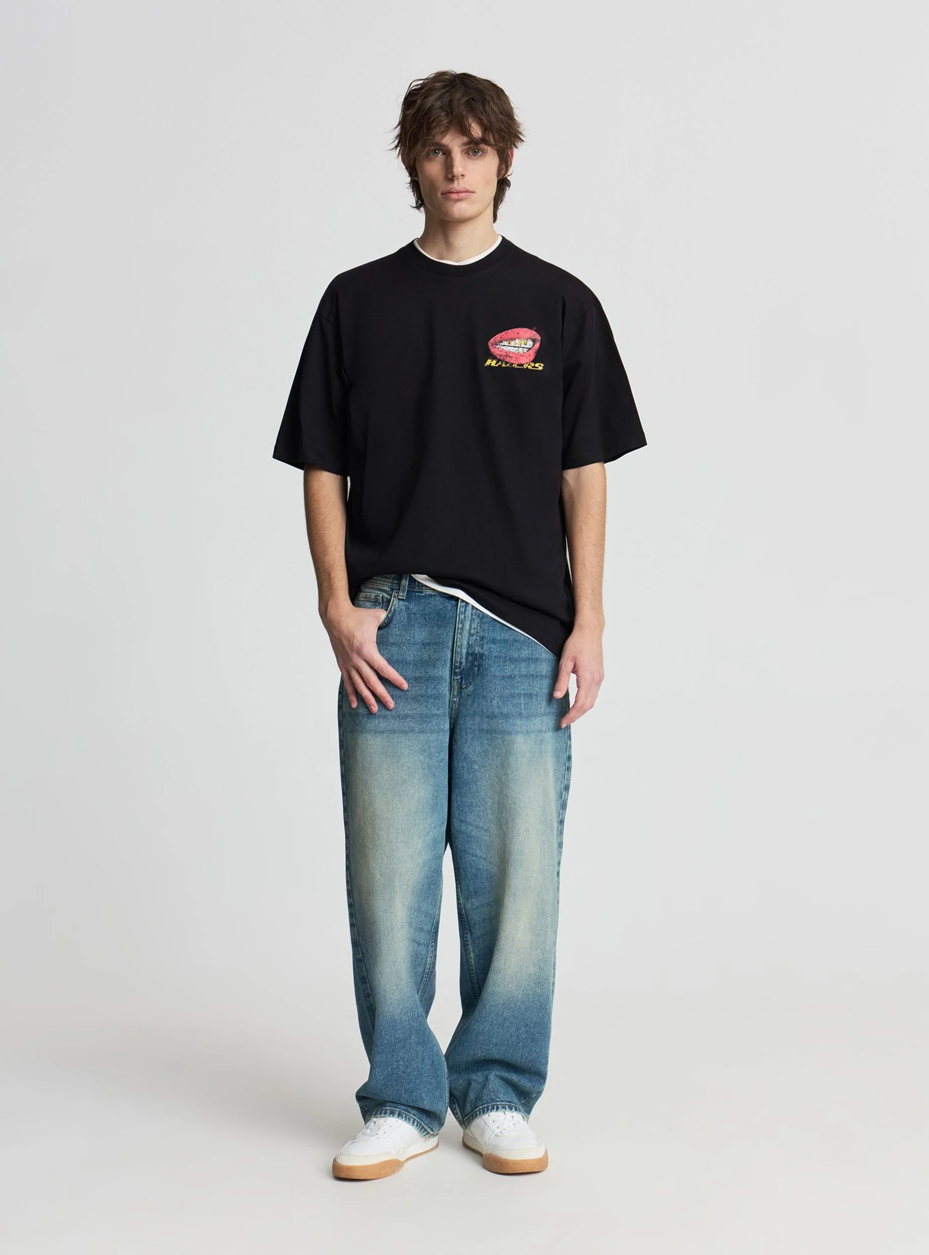 T-shirt con stampa labbra - Image 3