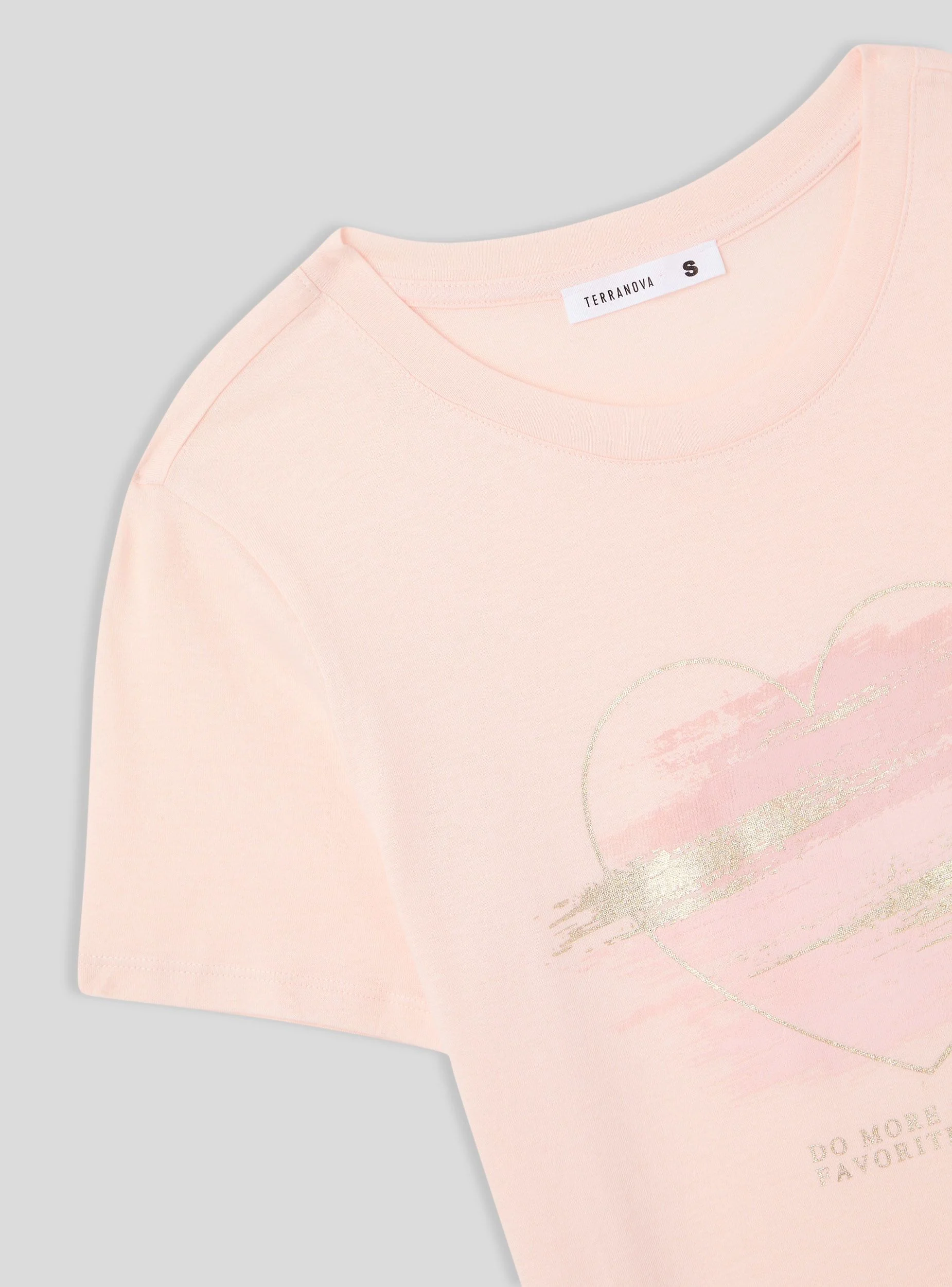 T-shirt con stampa laminata con cuore - Image 4
