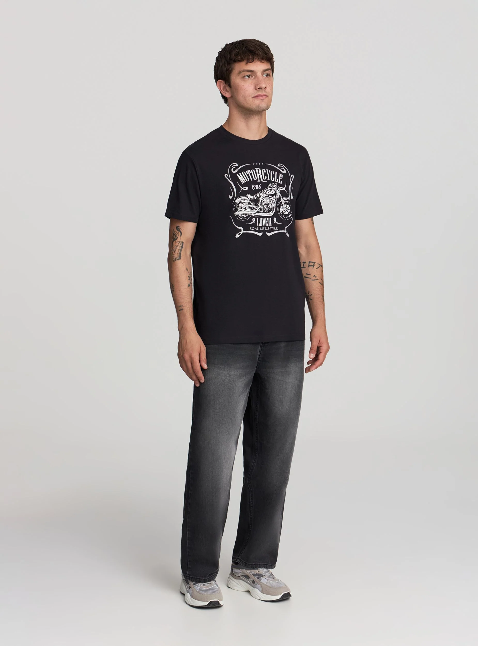 T-shirt con stampa moto - Image 2