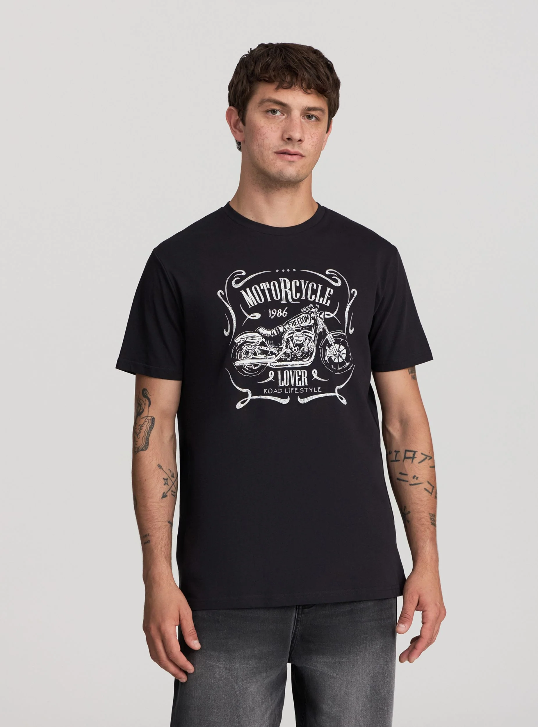 T-shirt con stampa moto - Image 3