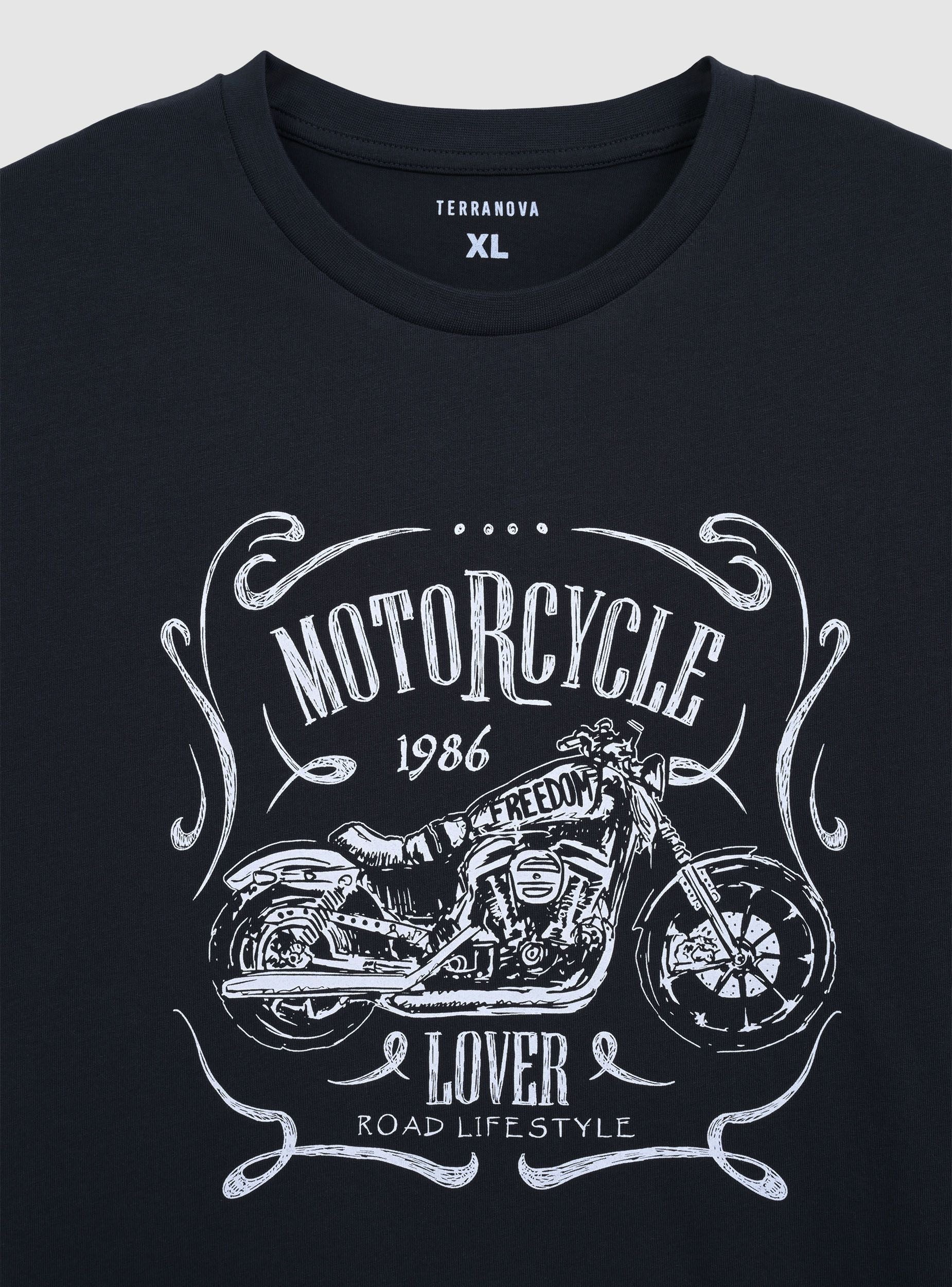 T-shirt con stampa moto - Image 5