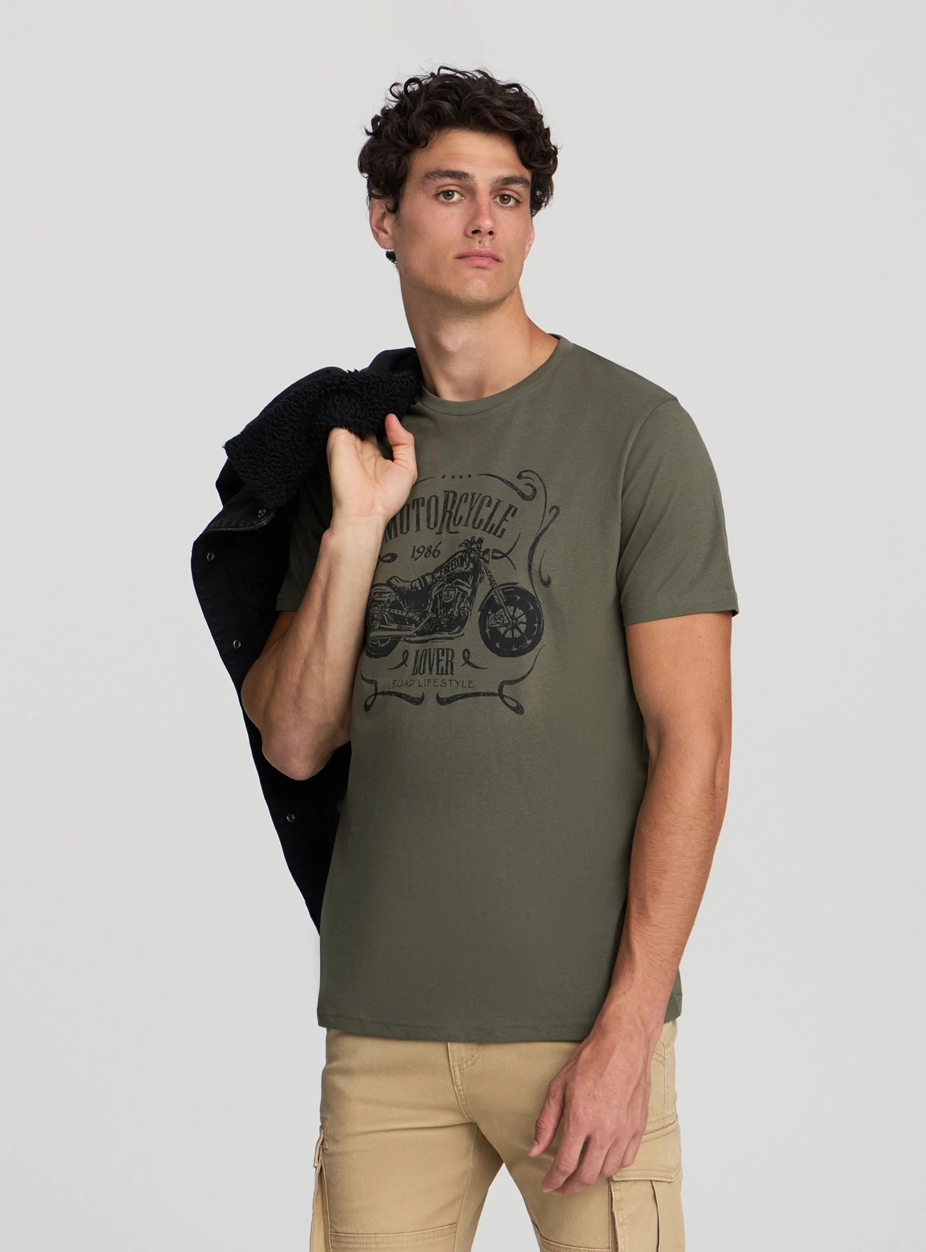 T-shirt con stampa moto - Image 3