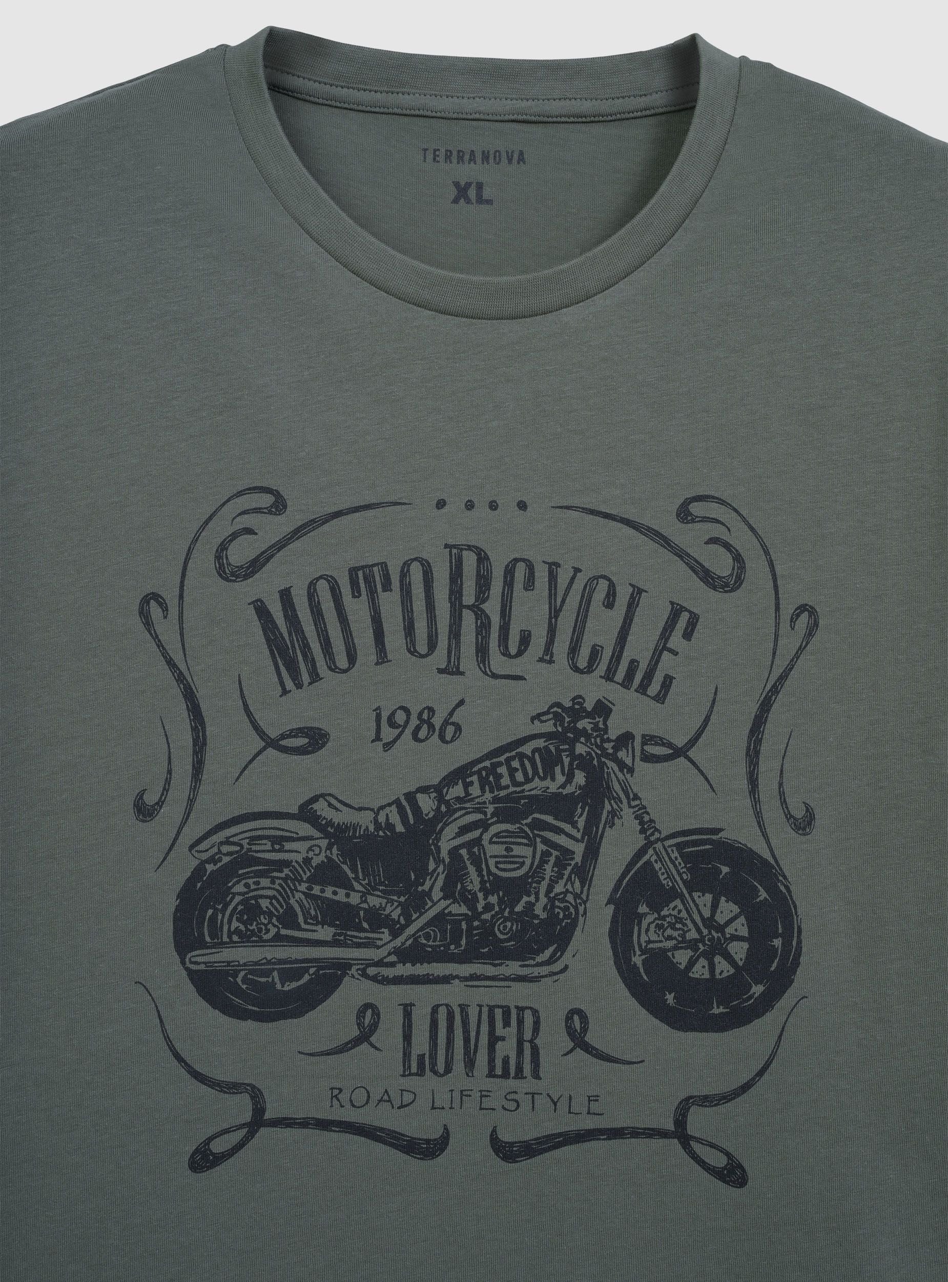 T-shirt con stampa moto - Image 5