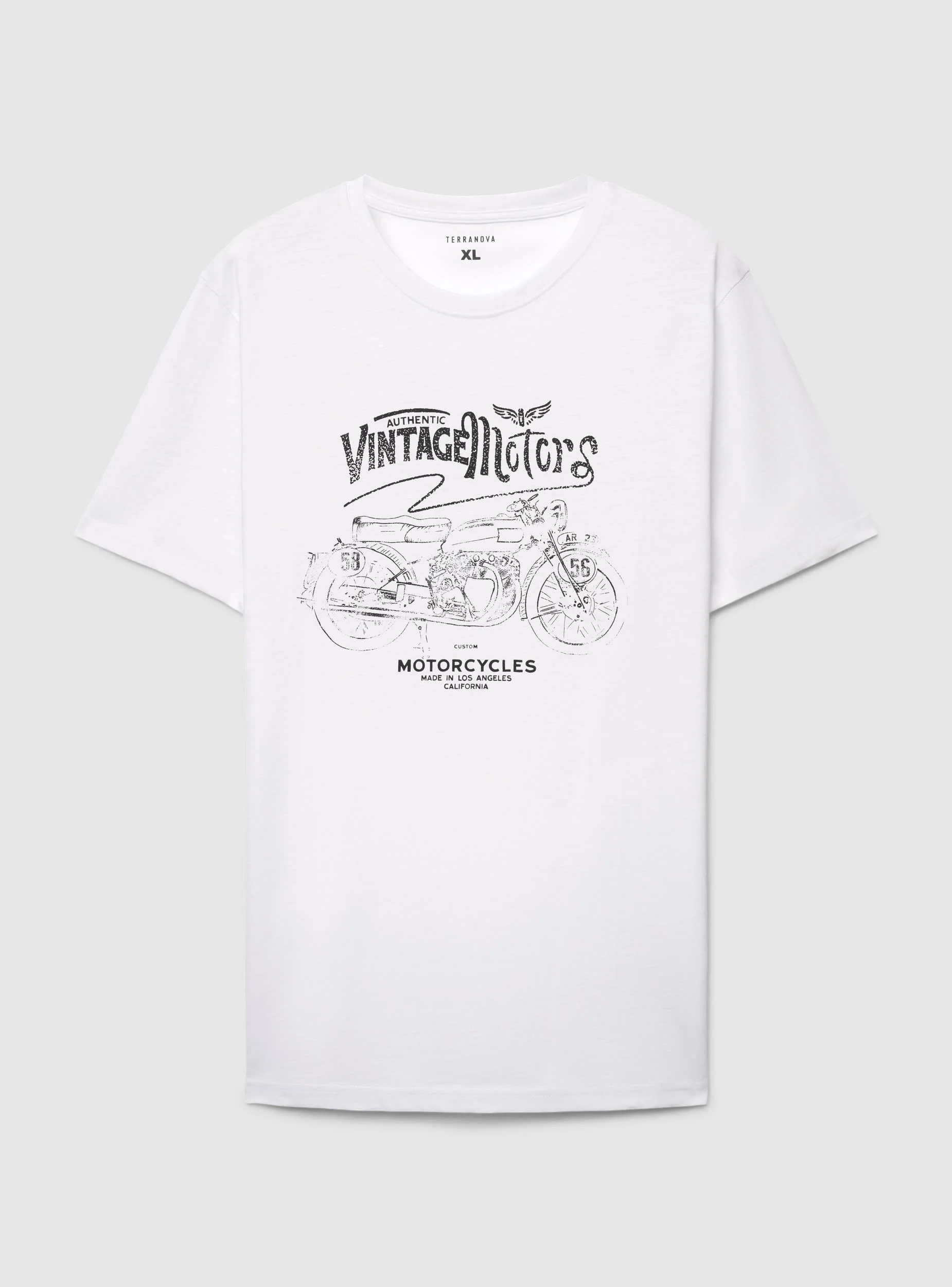 T-shirt con stampa moto vintage - Image 5