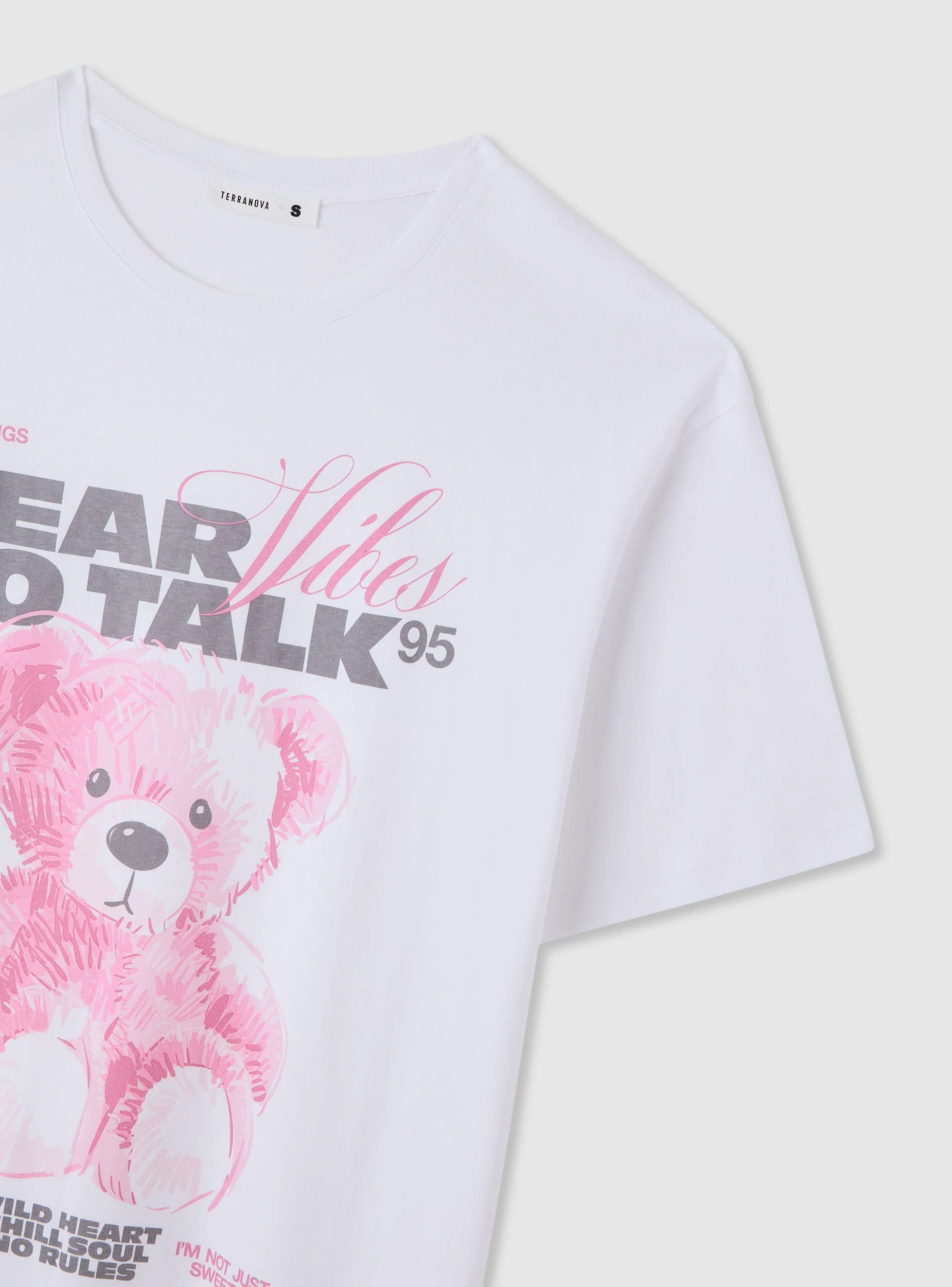 T-shirt con stampa orsetto - Image 5