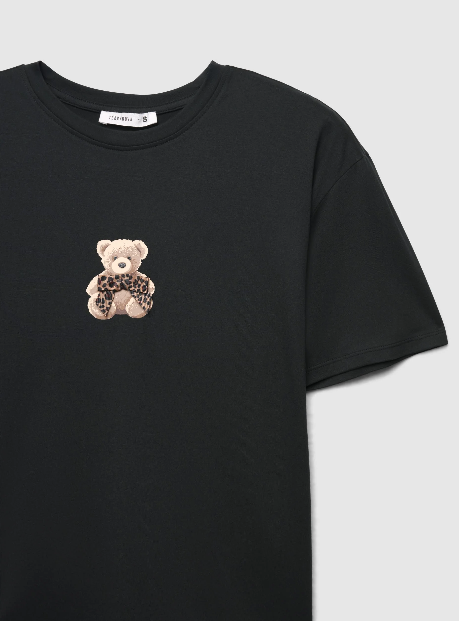 T-shirt con stampa orsetto - Image 5
