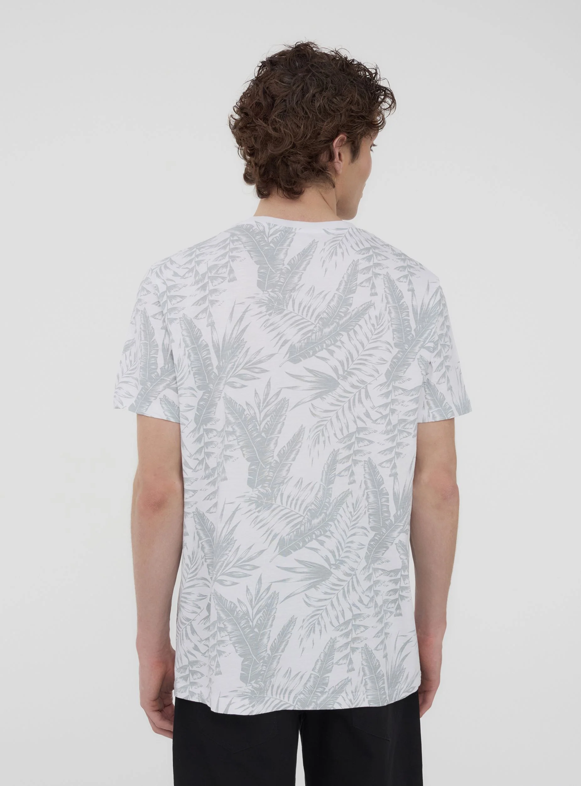 T-shirt con stampa palme all-over - Image 2