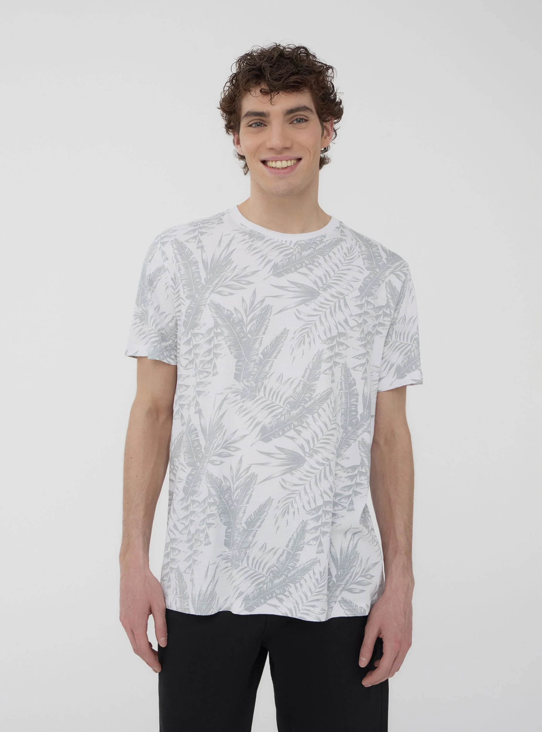 T-shirt con stampa palme all-over - Image 3