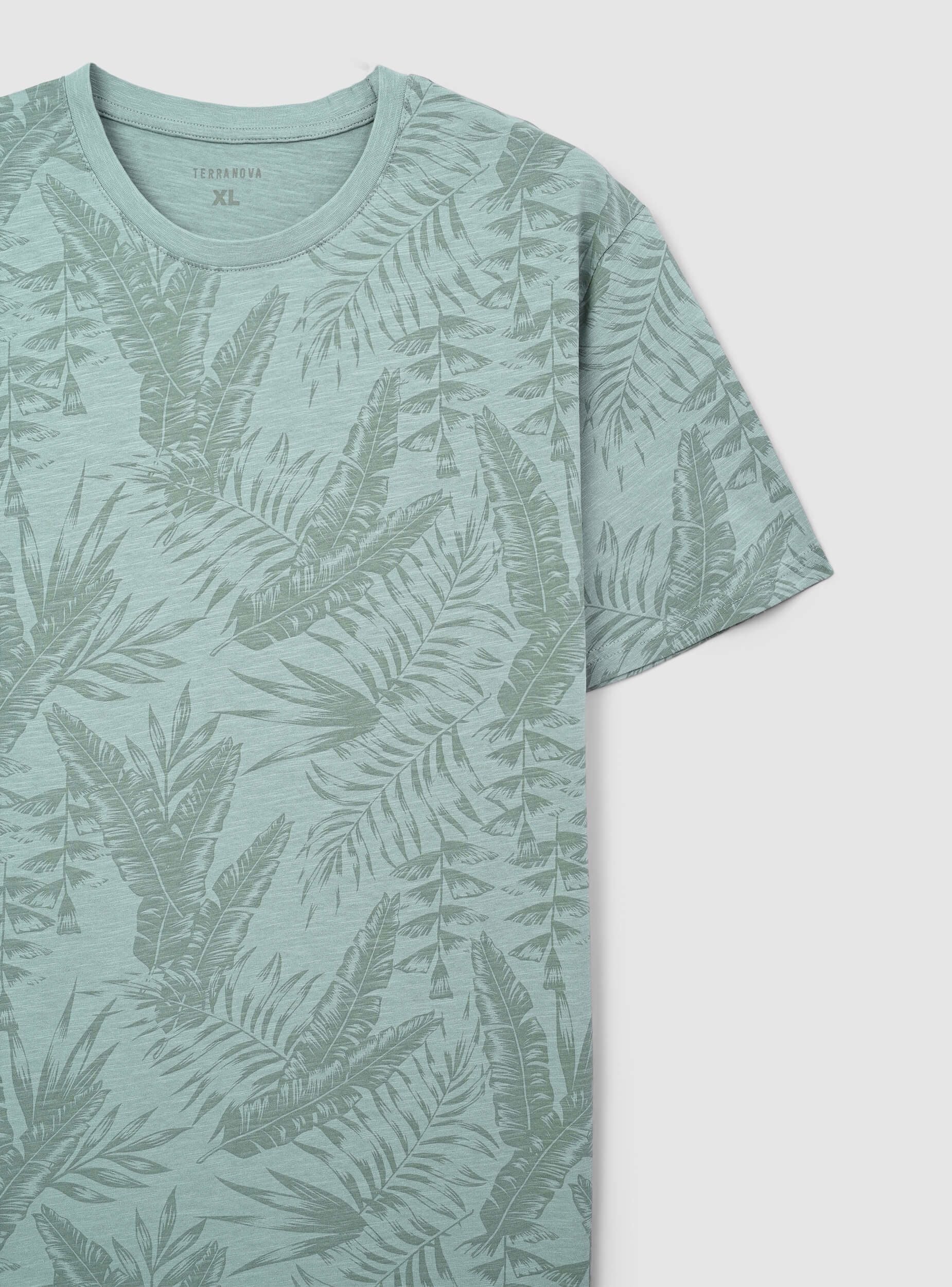T-shirt con stampa palme all-over - Image 5