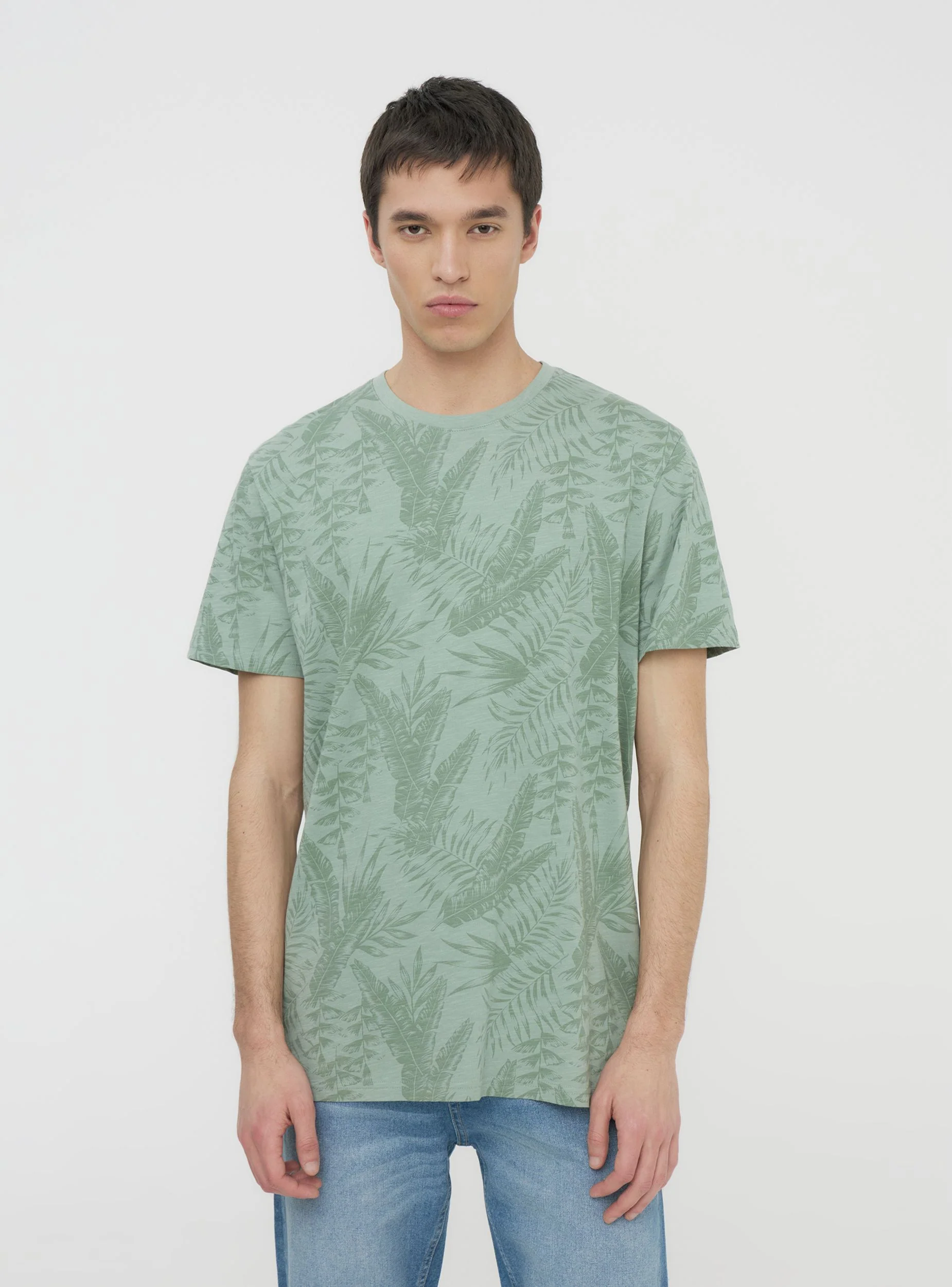 T-shirt con stampa palme all-over - Image 3
