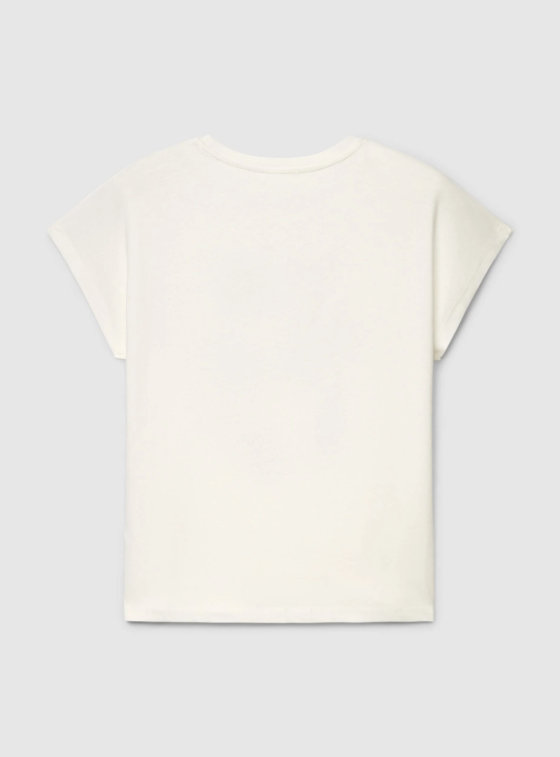 T-shirt con stampa piume effetto luccicante - Image 6
