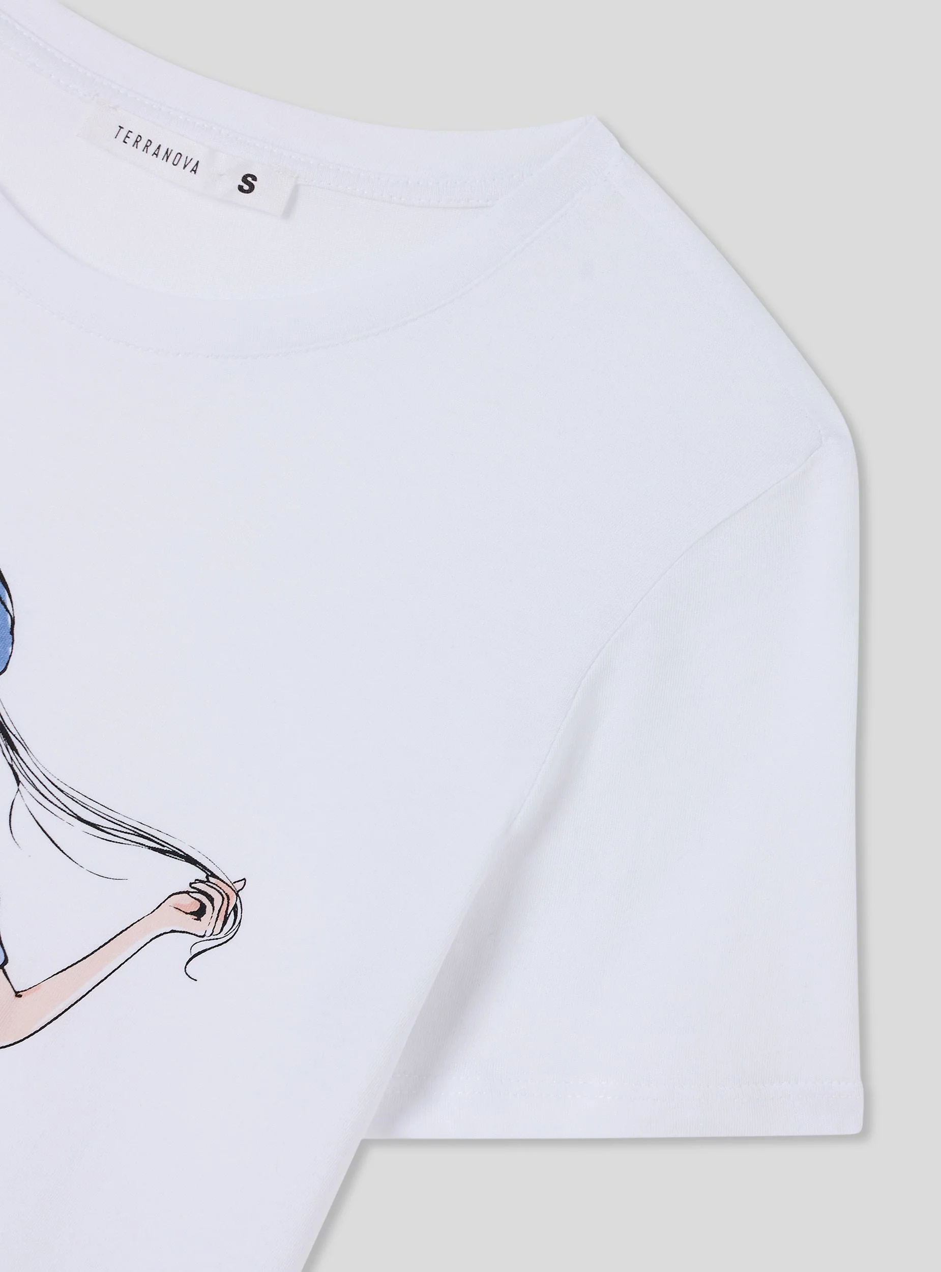 T-shirt con stampa ragazza - Image 6