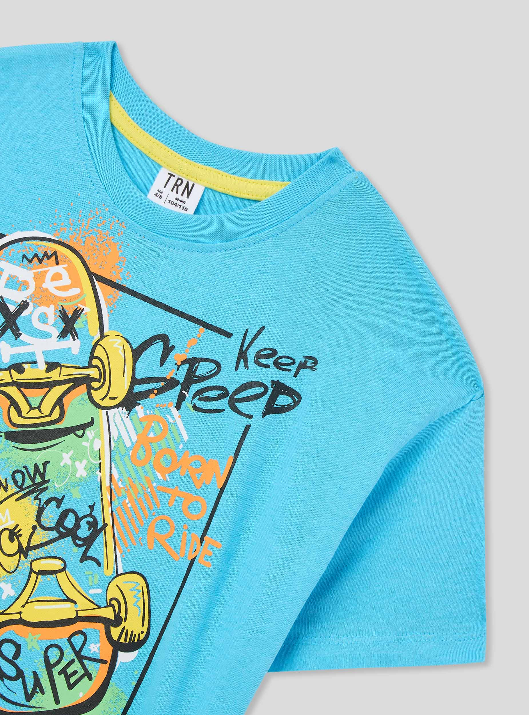 T-shirt con stampa skate - Image 4