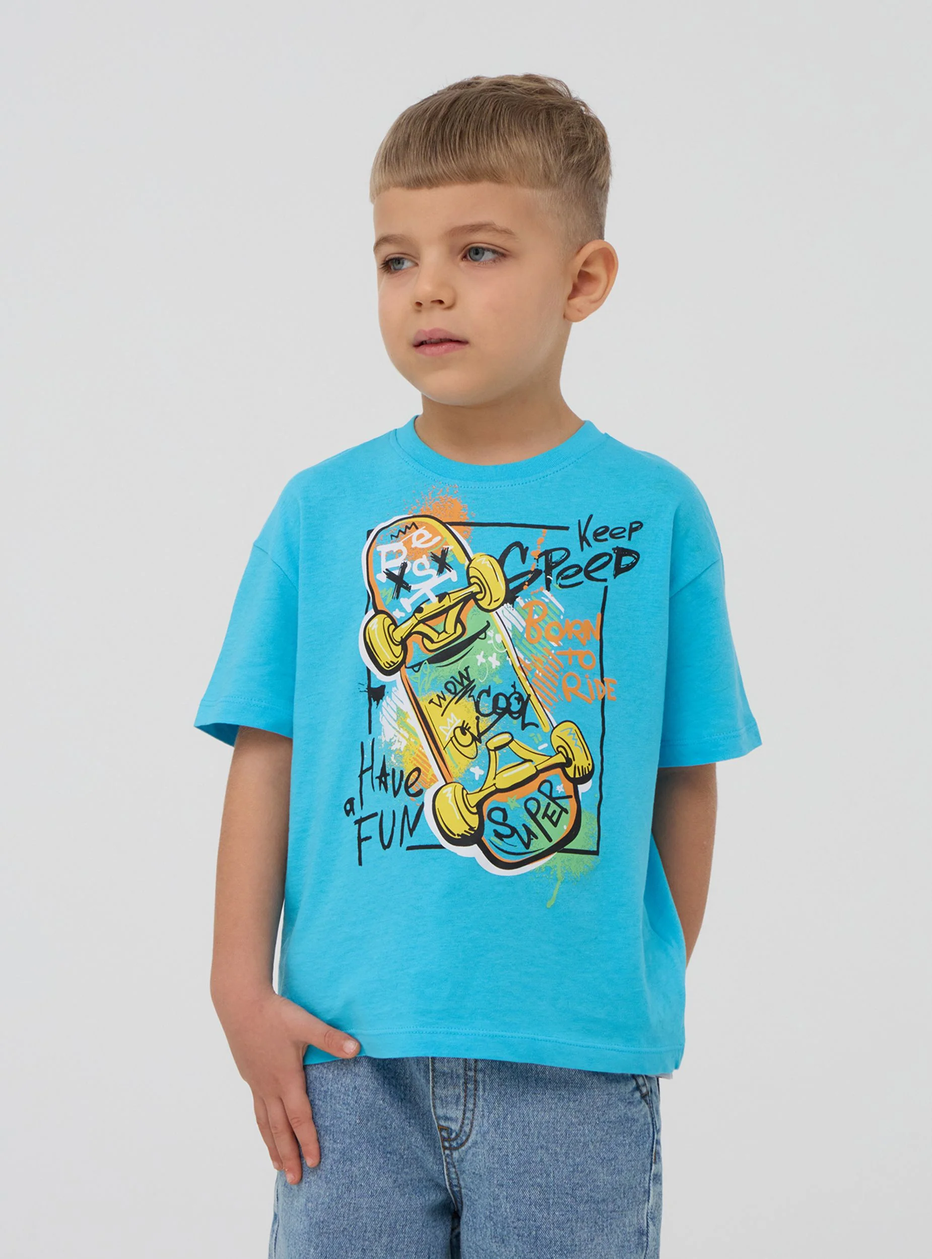 T-shirt con stampa skate - Image 7