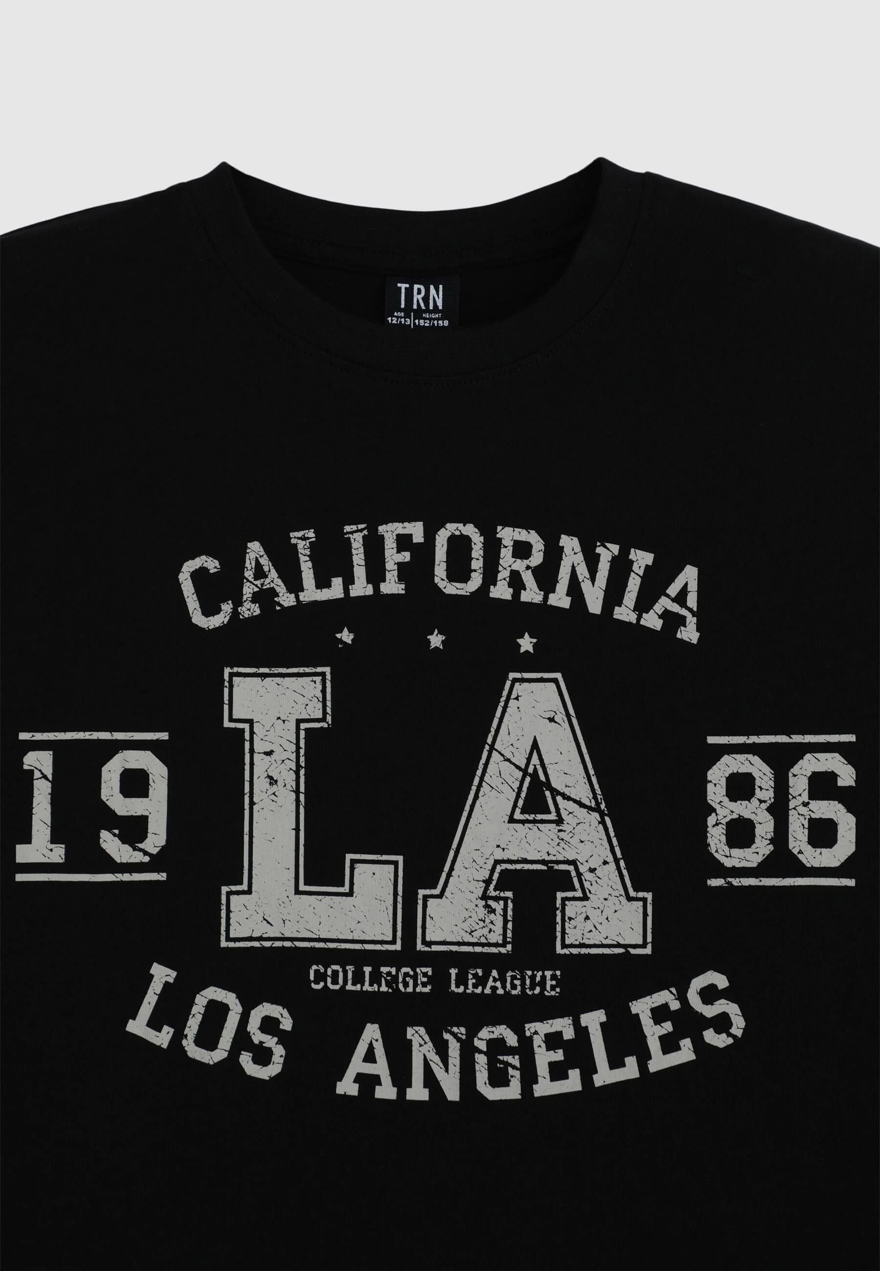 T-shirt con stampa sport e bande - Image 4