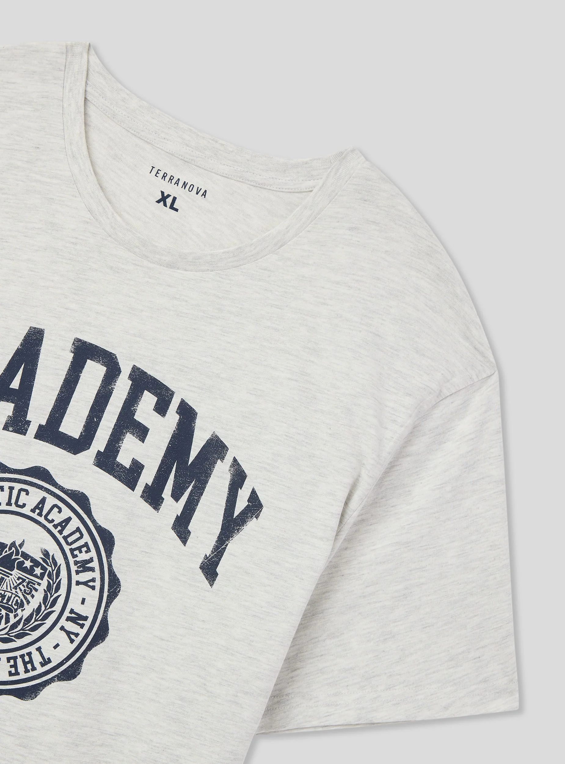 T-shirt con stampa stile college - Image 6