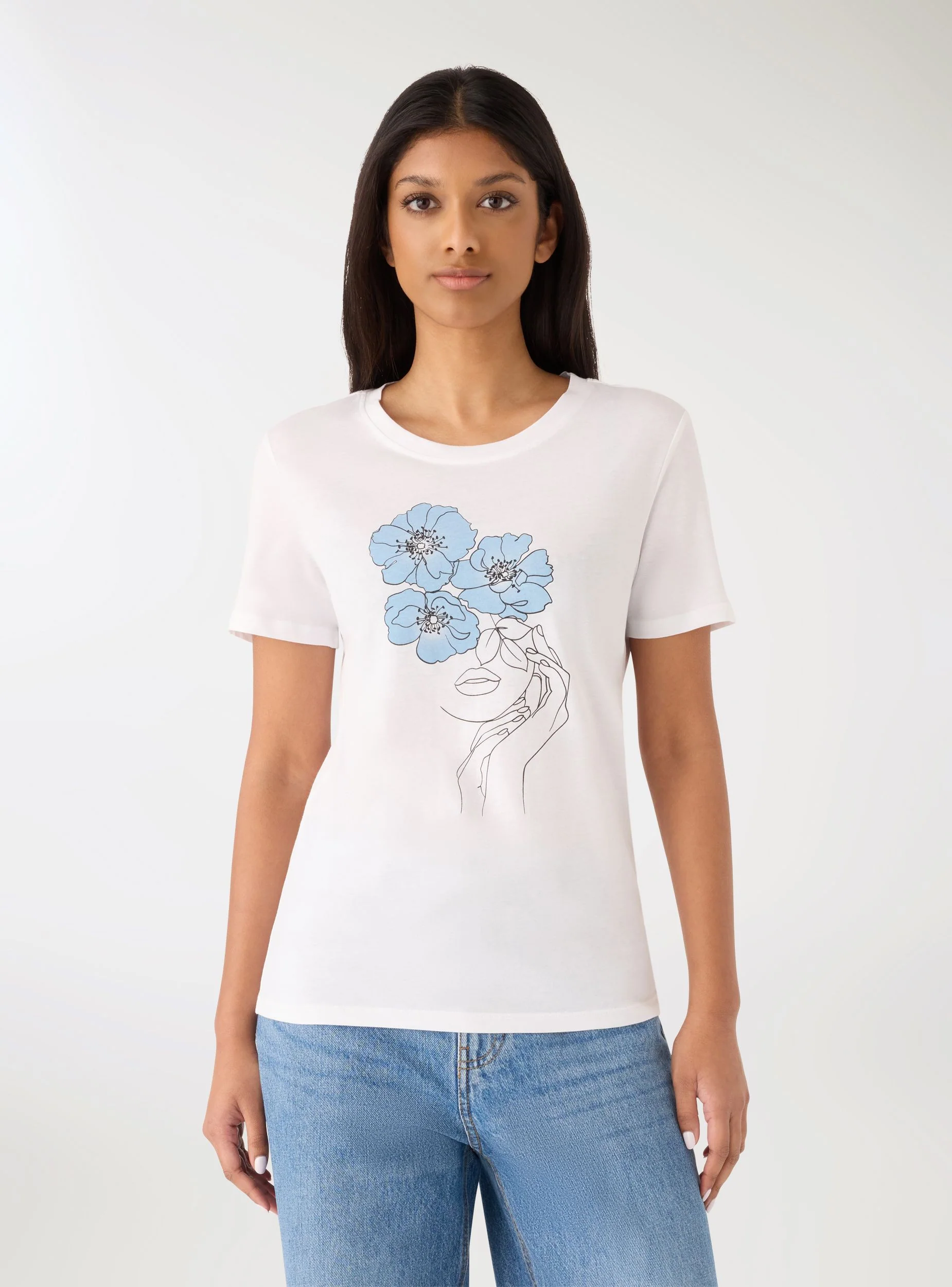 T-shirt con stampa volto - Image 4