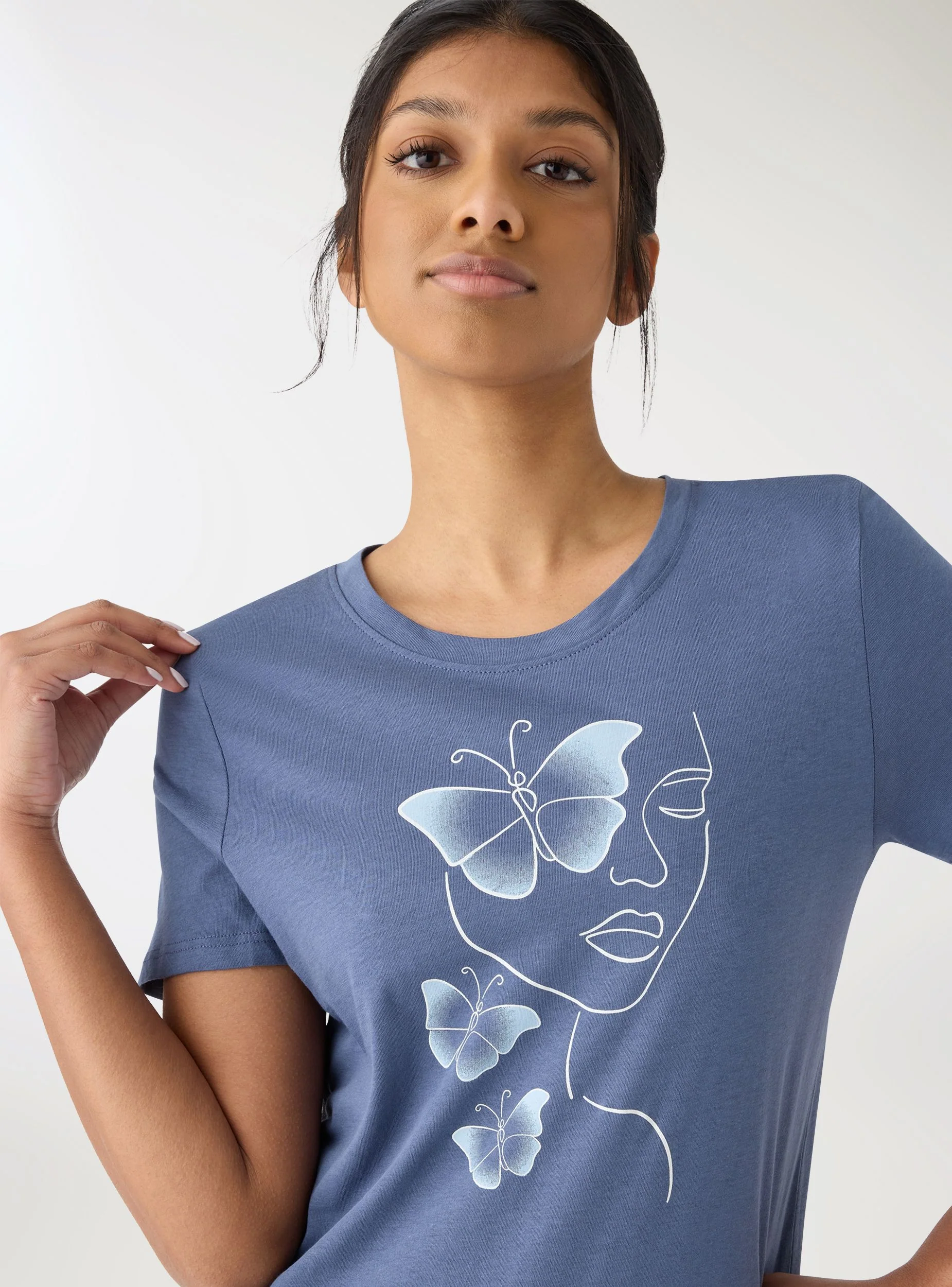 T-shirt con stampa volto - Image 8