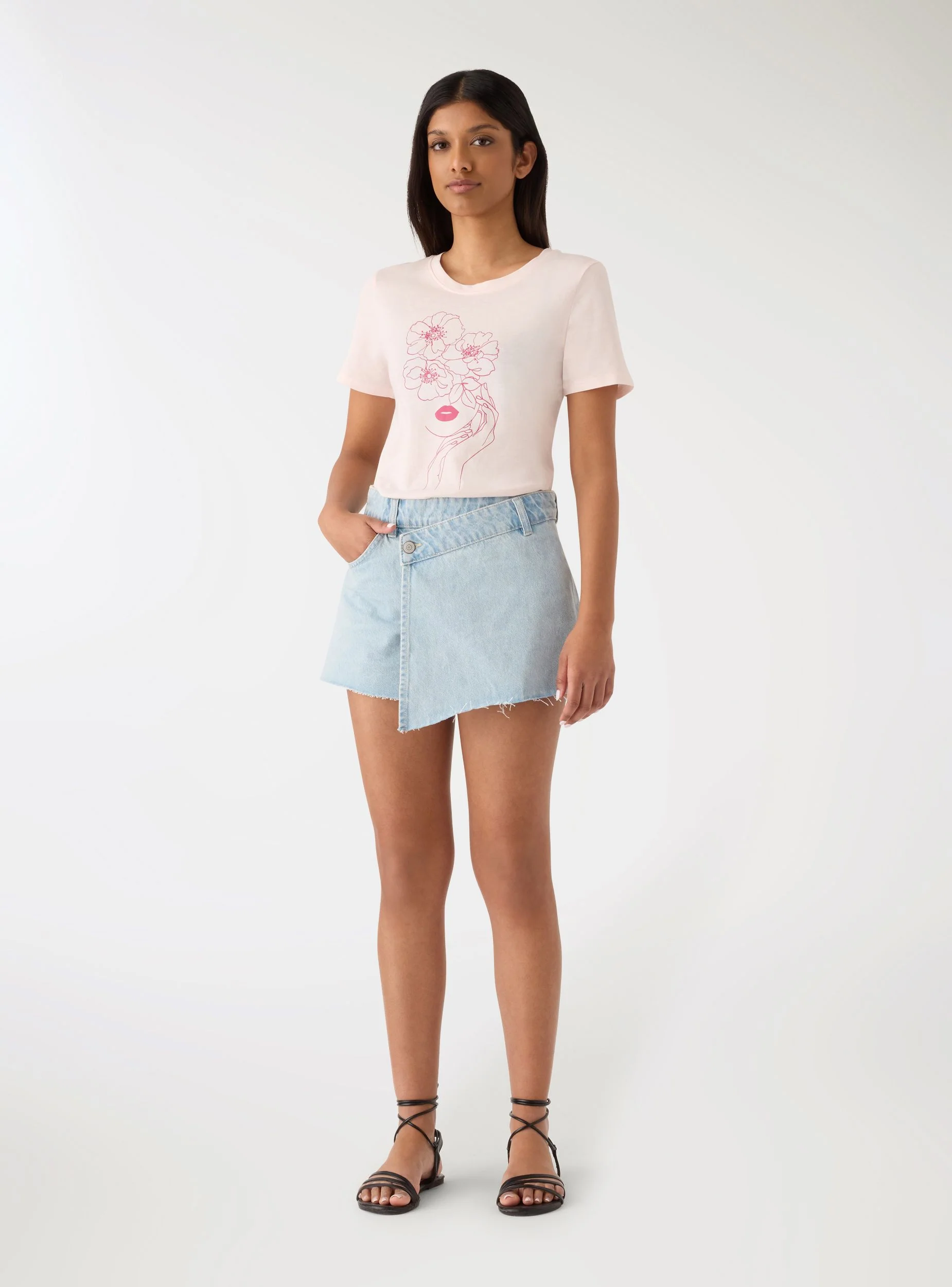 T-shirt con stampa volto - Image 3