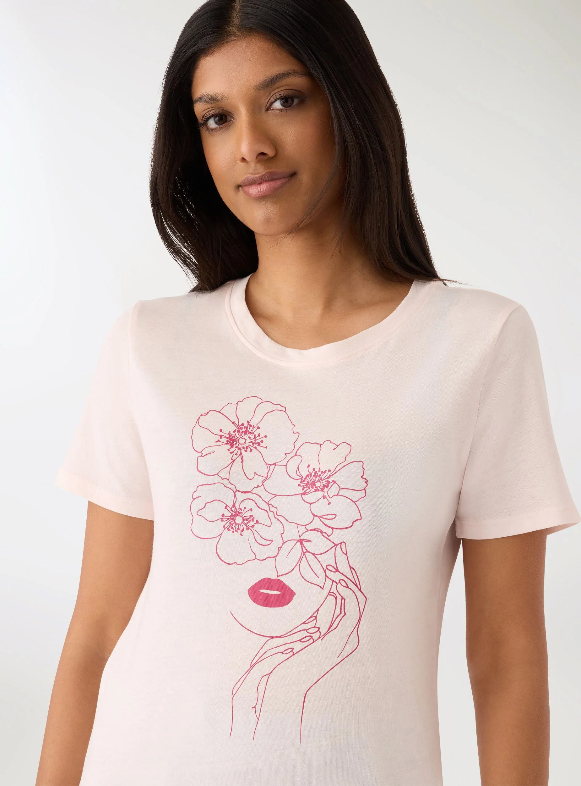 T-shirt con stampa volto - Image 4