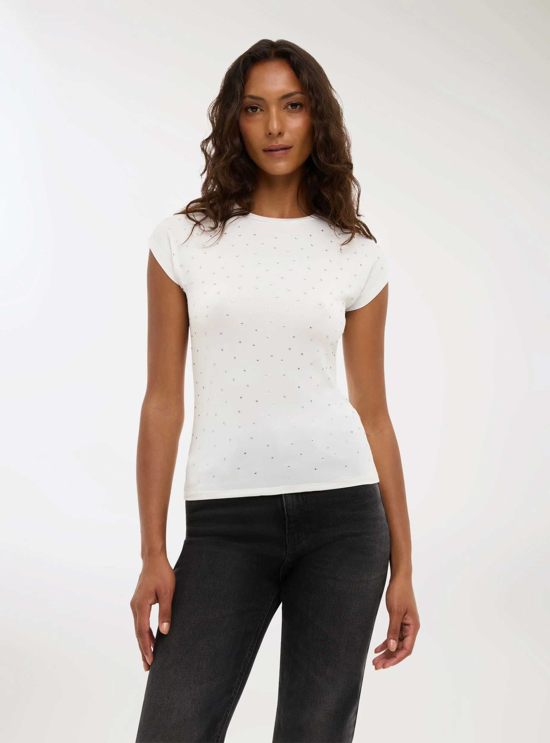 T-shirt con strass