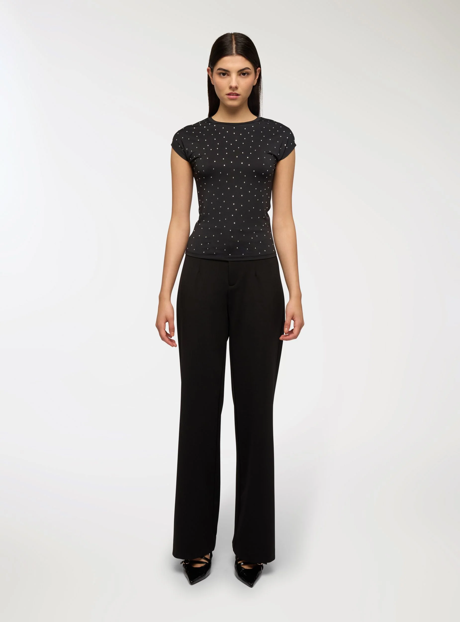 T-shirt con strass