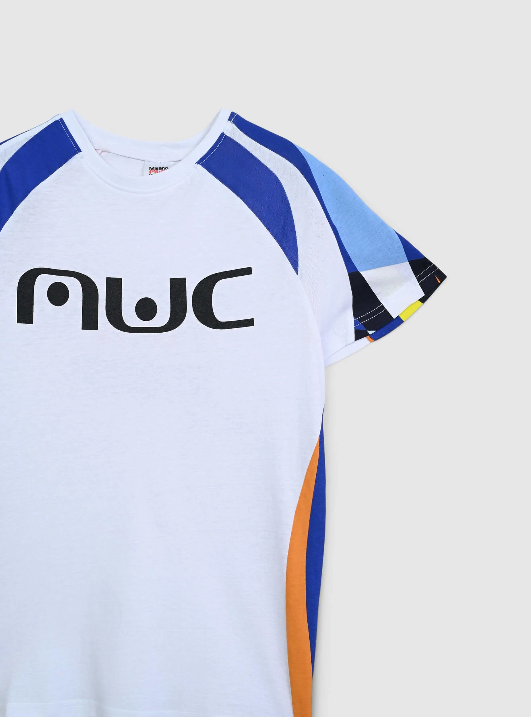 T-shirt con strip e stampa MWC fronte/retro - Image 2