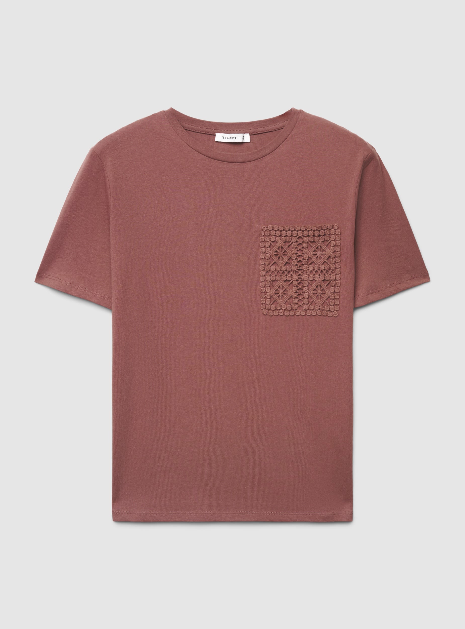 T-shirt con taschino macramè - Image 6
