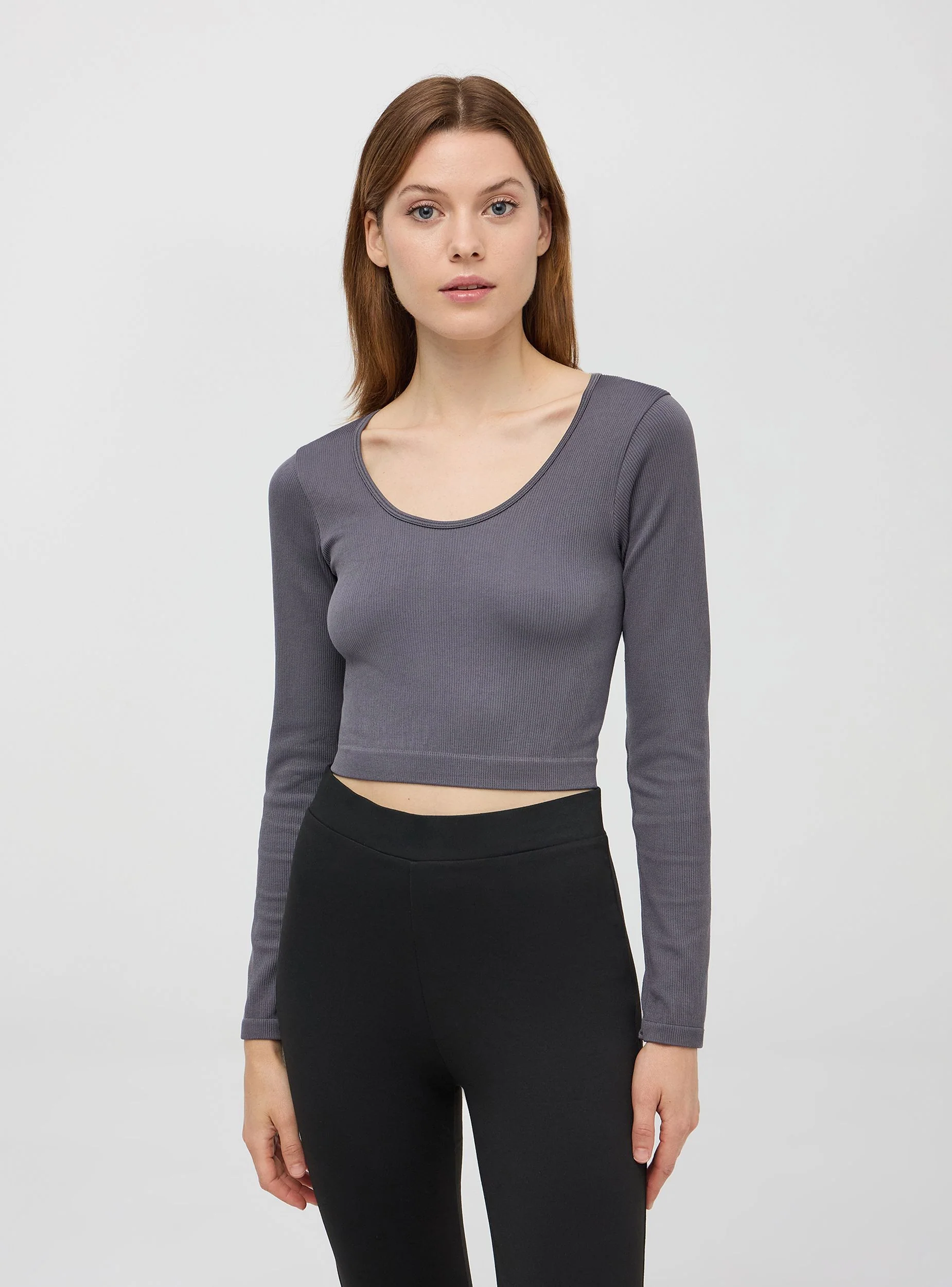 T-shirt crop a costine seamless - Image 3
