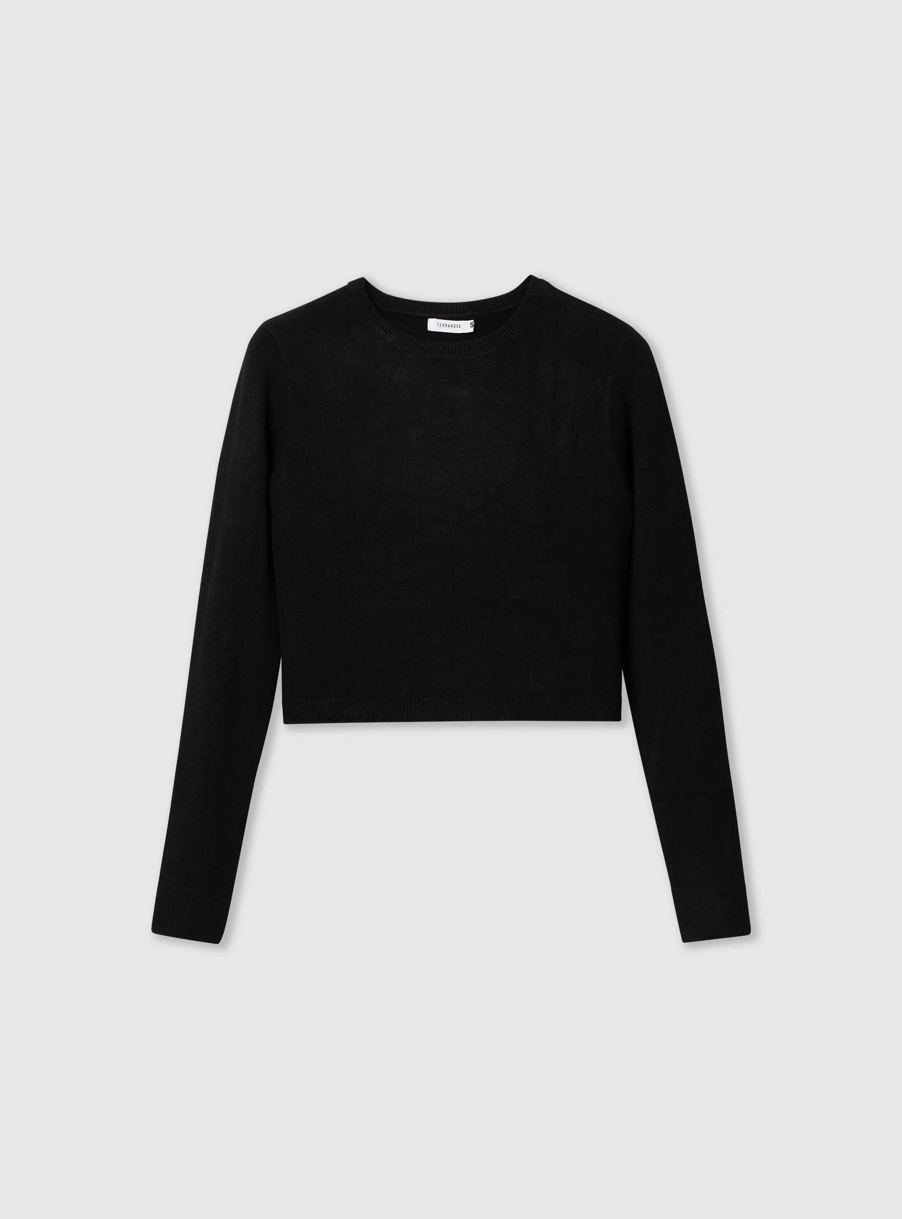 T-shirt crop a tinta unita - Image 6