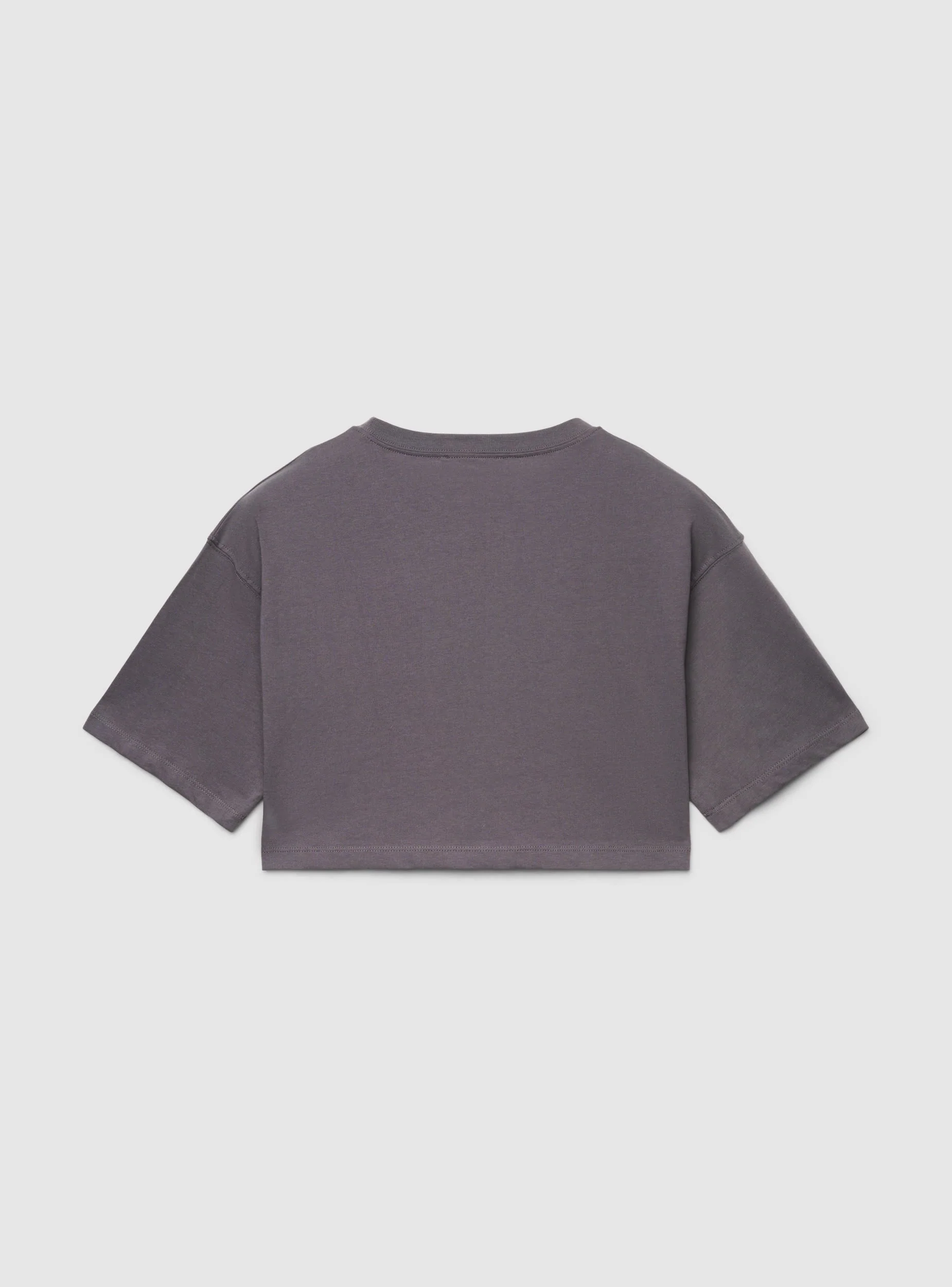 T-shirt crop a tinta unita - Image 6