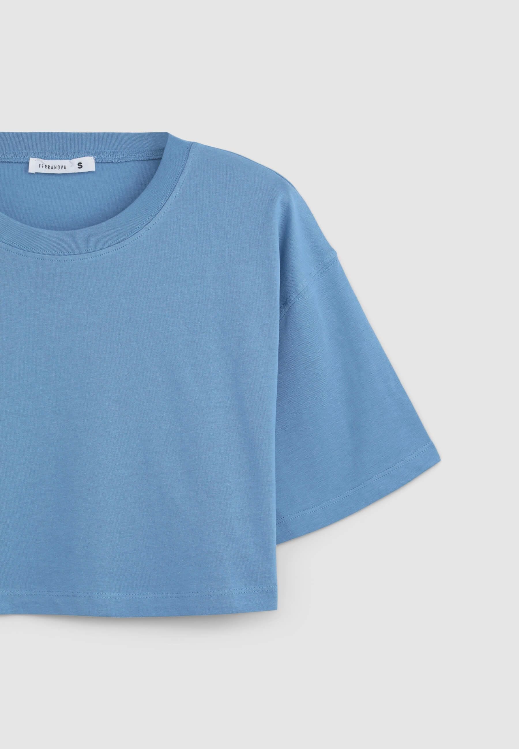 T-shirt crop a tinta unita - Image 6
