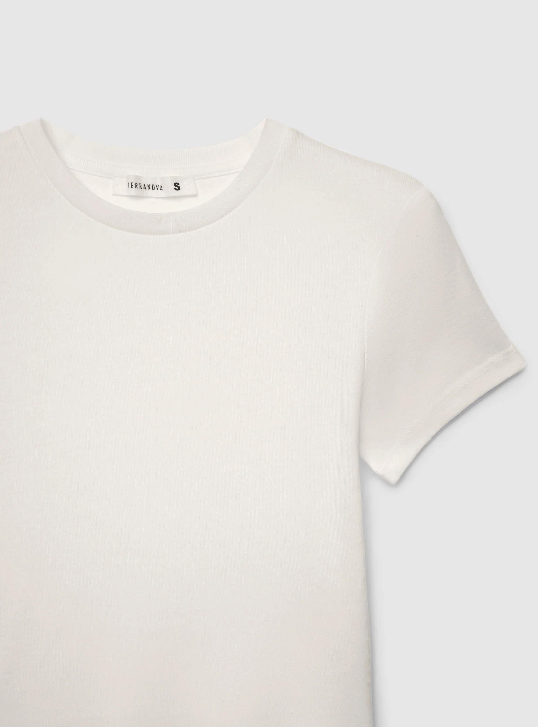 T-shirt crop a tinta unita - Image 6
